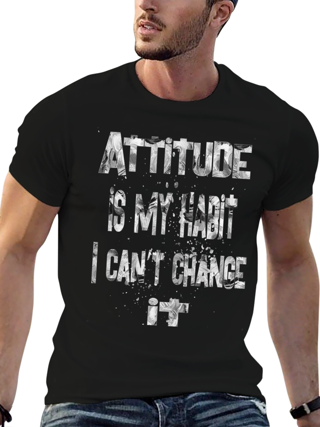 Attitude is My Habit Mens Graphic Tee