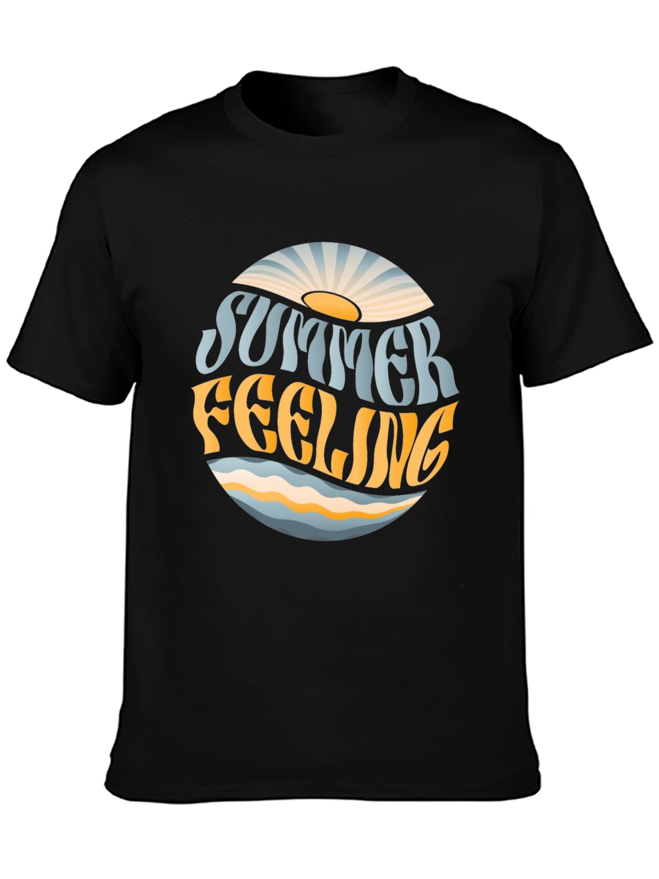 Summer Feeling Graphic T-Shirt - Trendy Tee