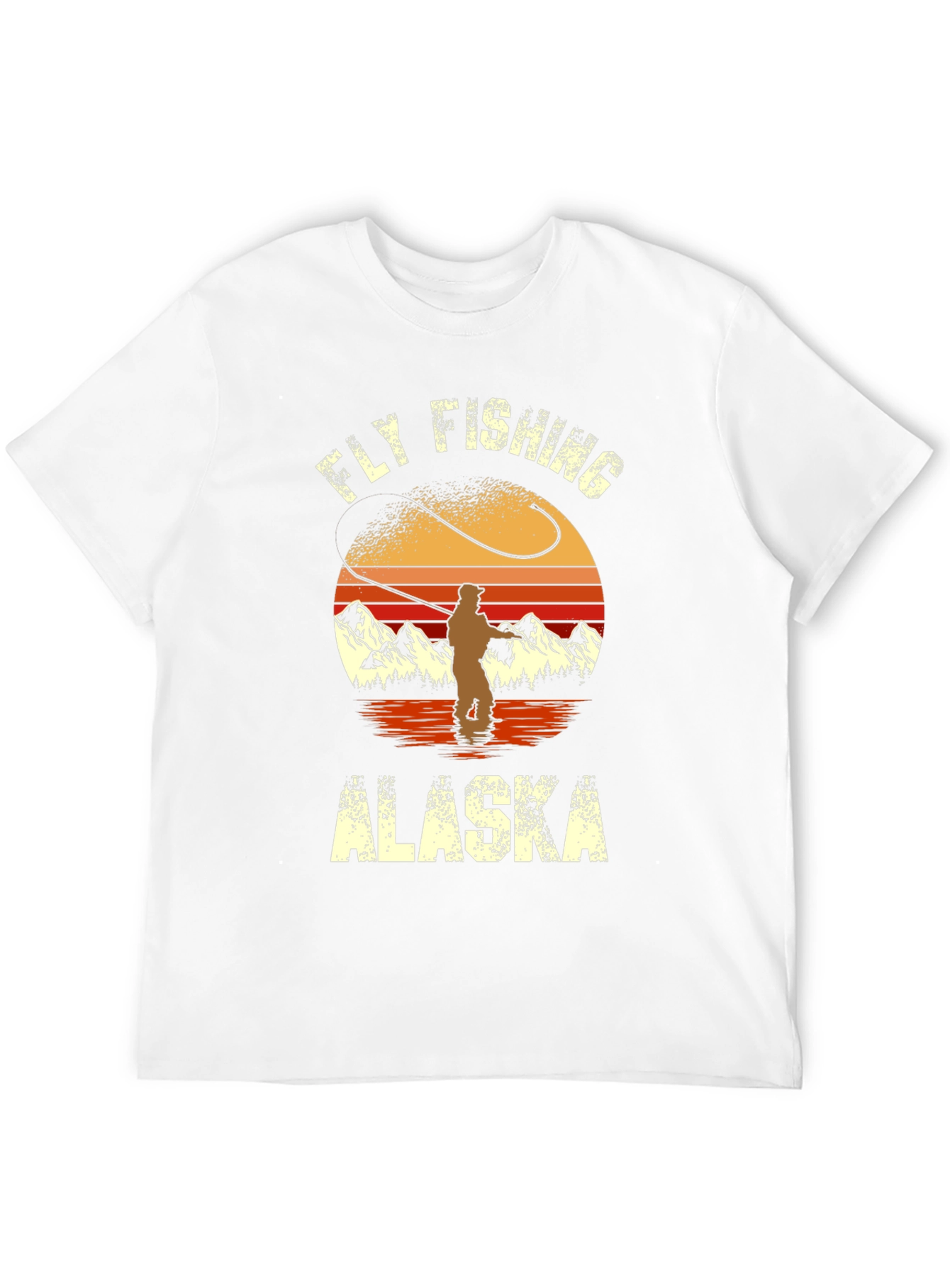 Fly Fishing Alaska Graphic T-Shirt