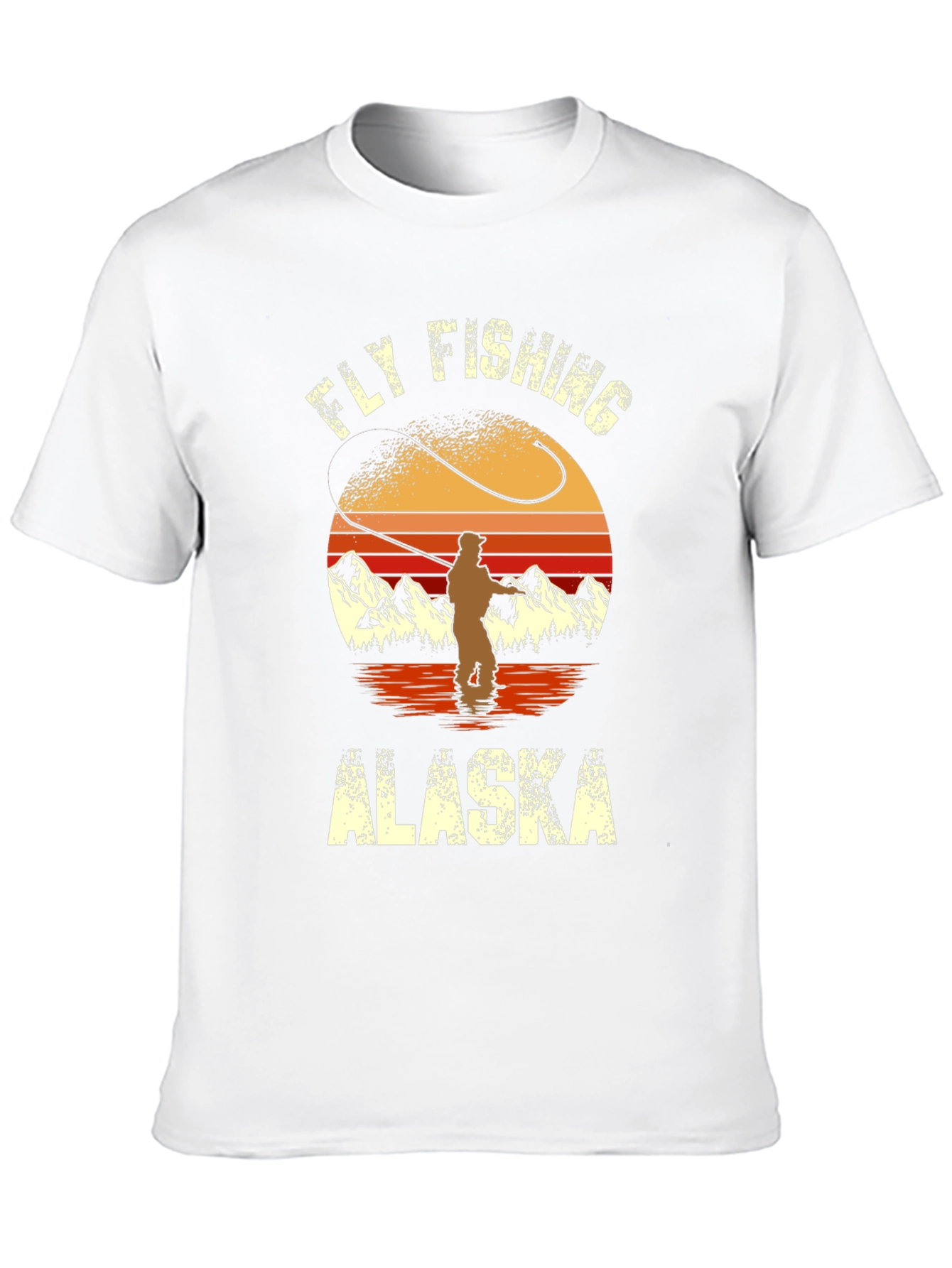 Fly Fishing Alaska Graphic T-Shirt