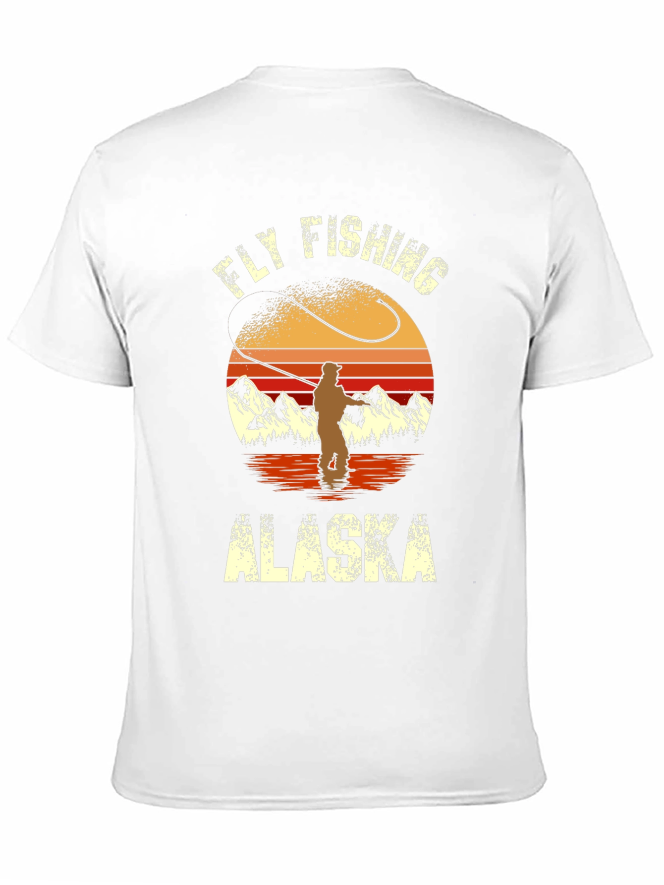 Fly Fishing Alaska Graphic T-Shirt