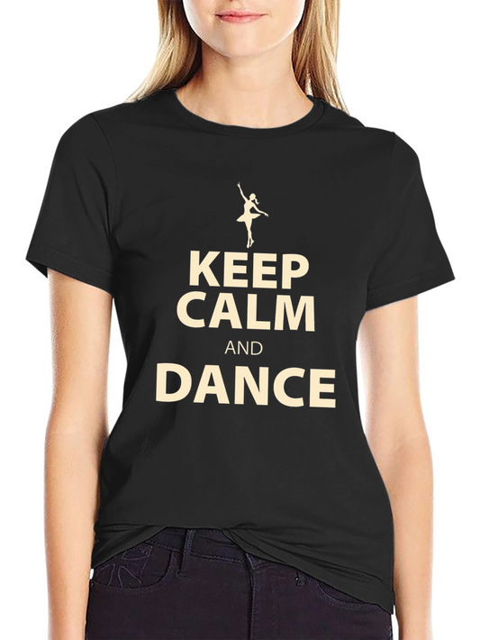 Keep Calm and Dance Black T-Shirt
