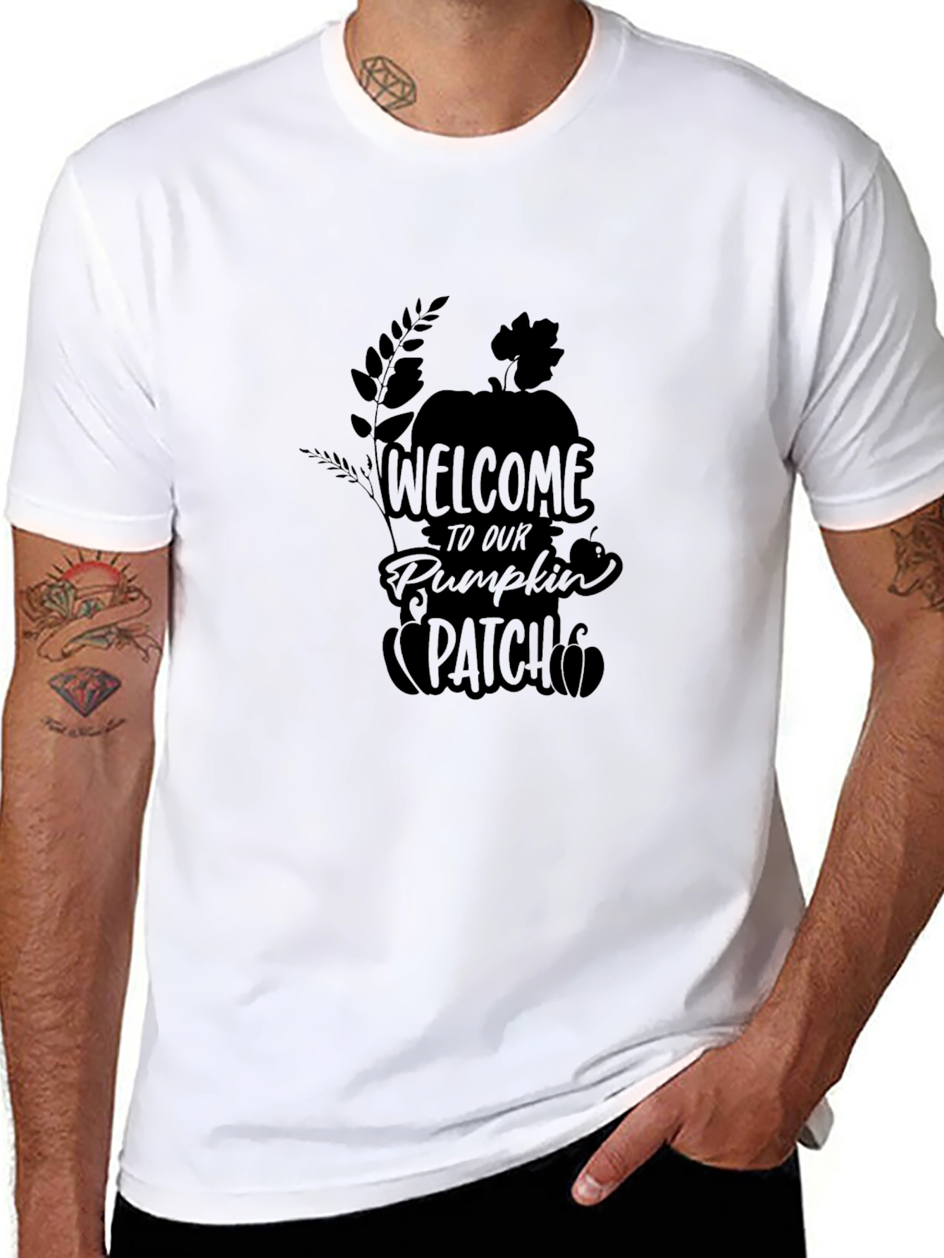 Welcome to Our Pumpkin Patch T-Shirt - Black