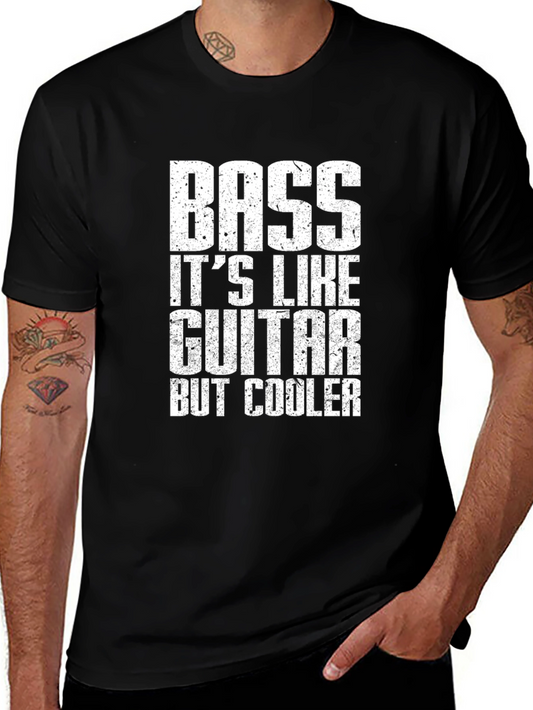 Bass Guitar Cool Graphic Tee - Musician Humor T-Shirt