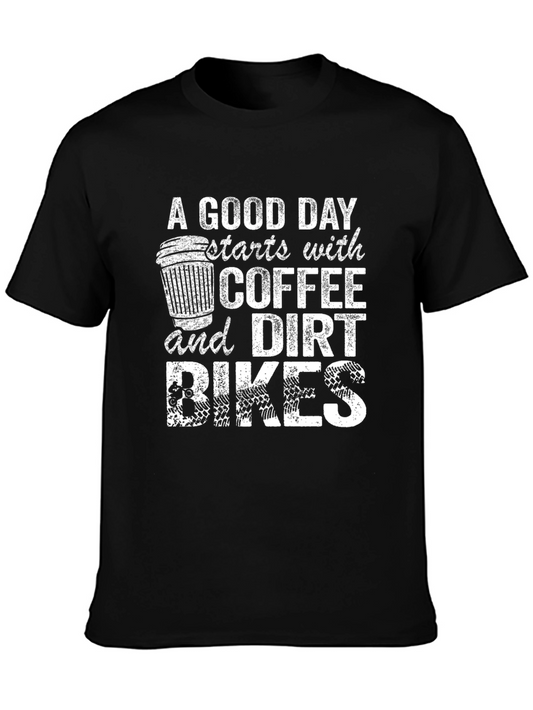 Coffee & Dirt Bikes Graphic Tee