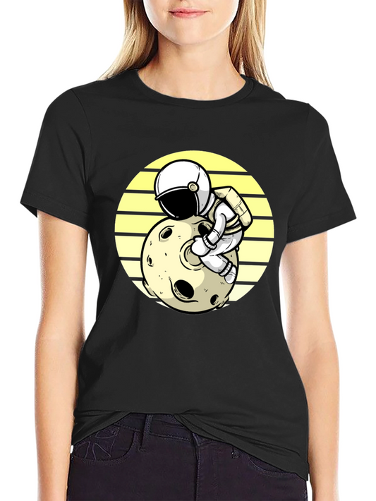 Astronaut Moon T-Shirt - Space Adventure