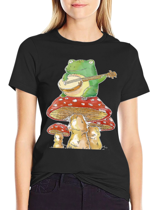 Frog Banjo Mushroom T-Shirt