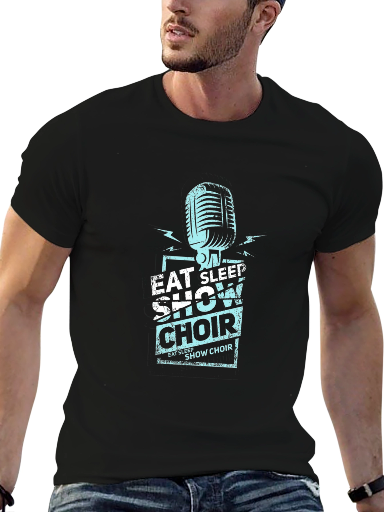 Eat Sleep Show Choir Black T-Shirt