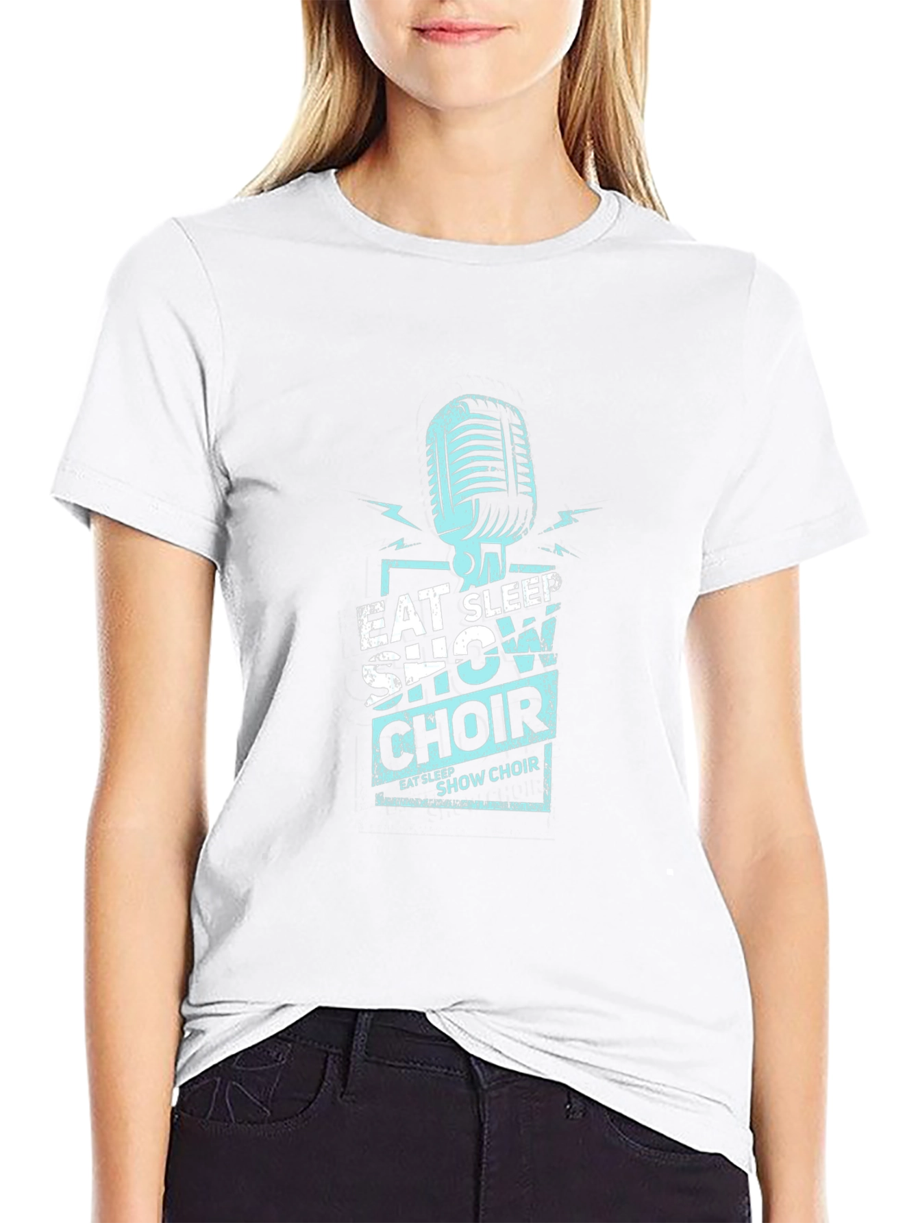Eat Sleep Show Choir Black T-Shirt