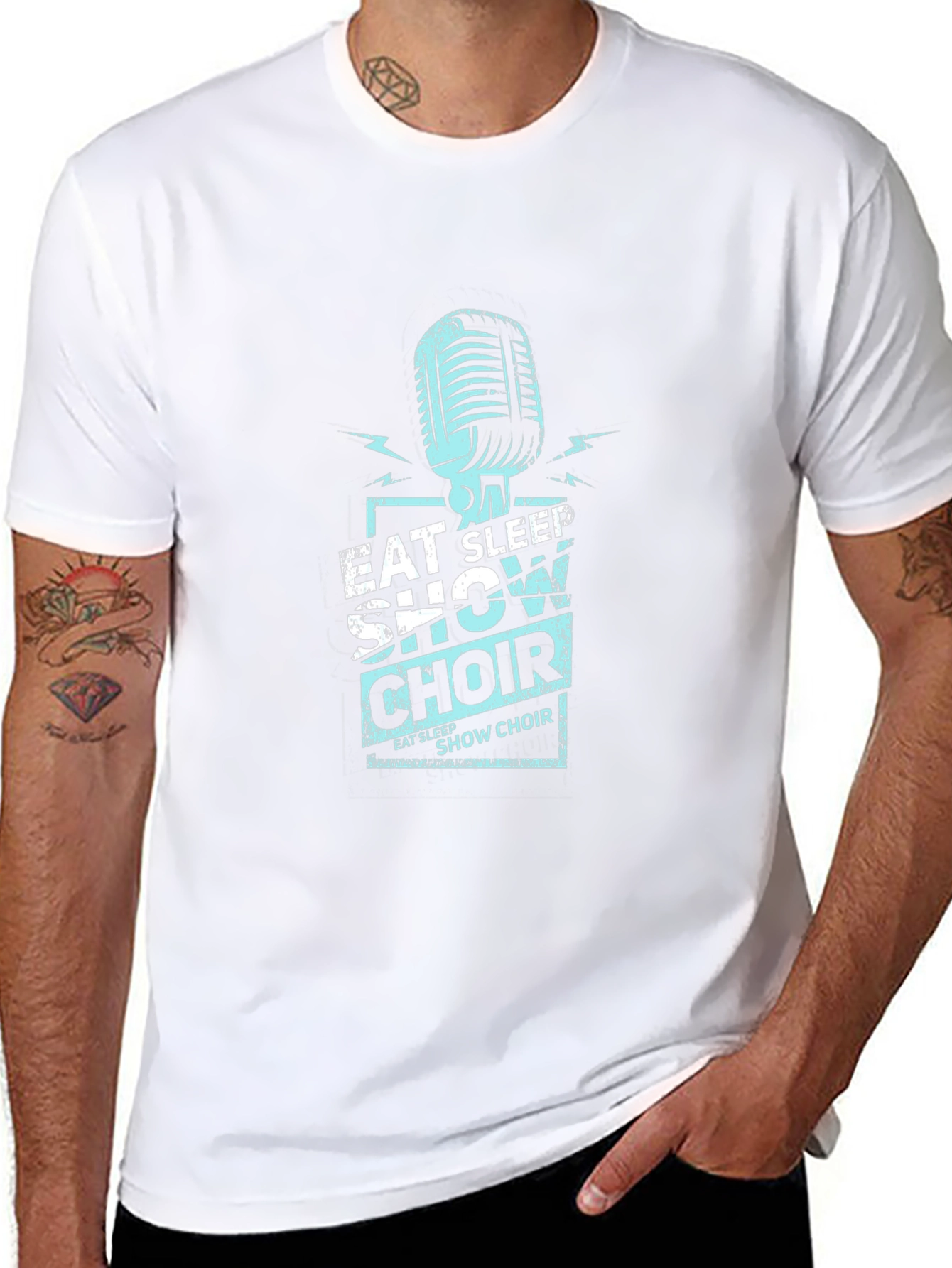 Eat Sleep Show Choir Black T-Shirt