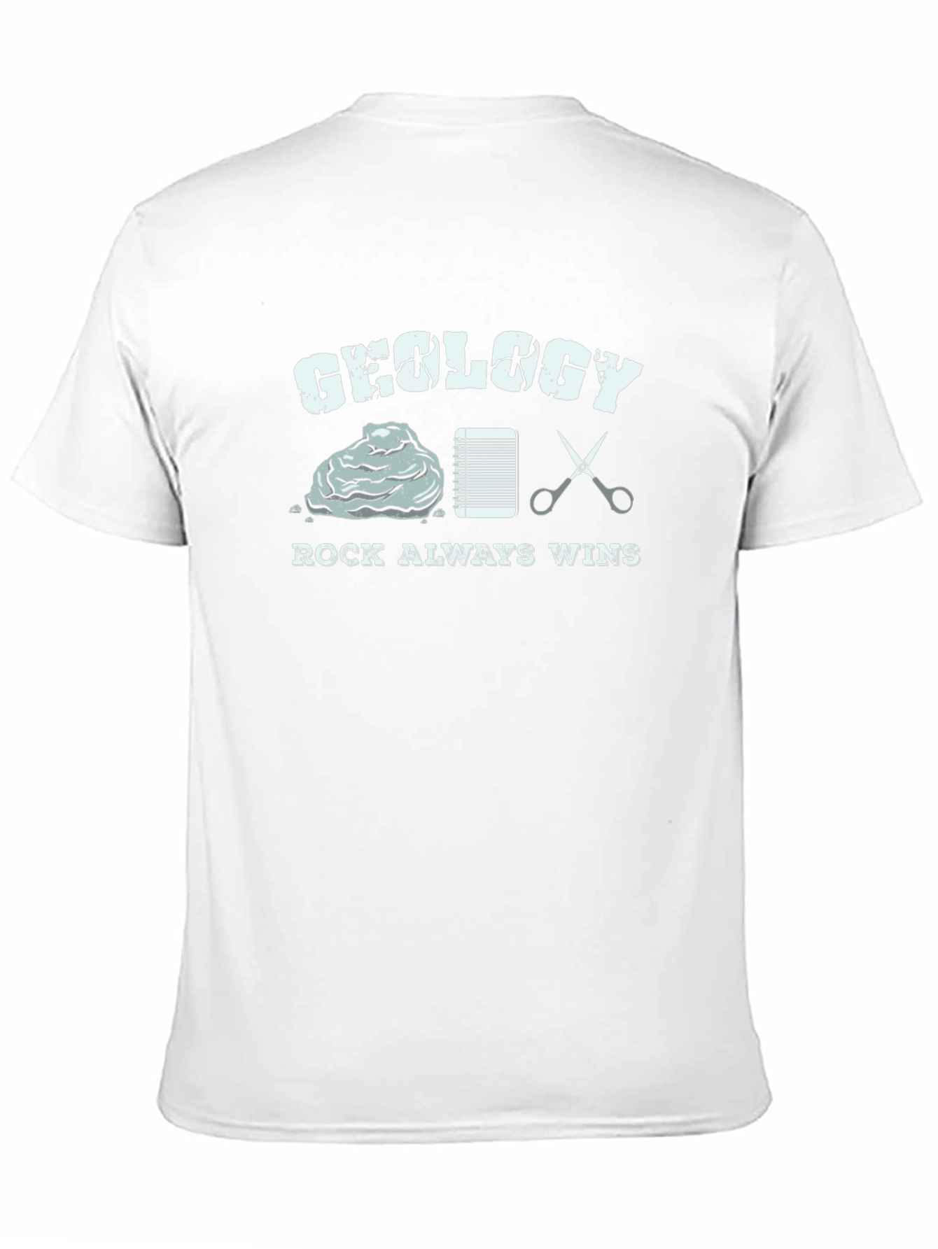 Geology Rock Always Wins Black T-Shirt