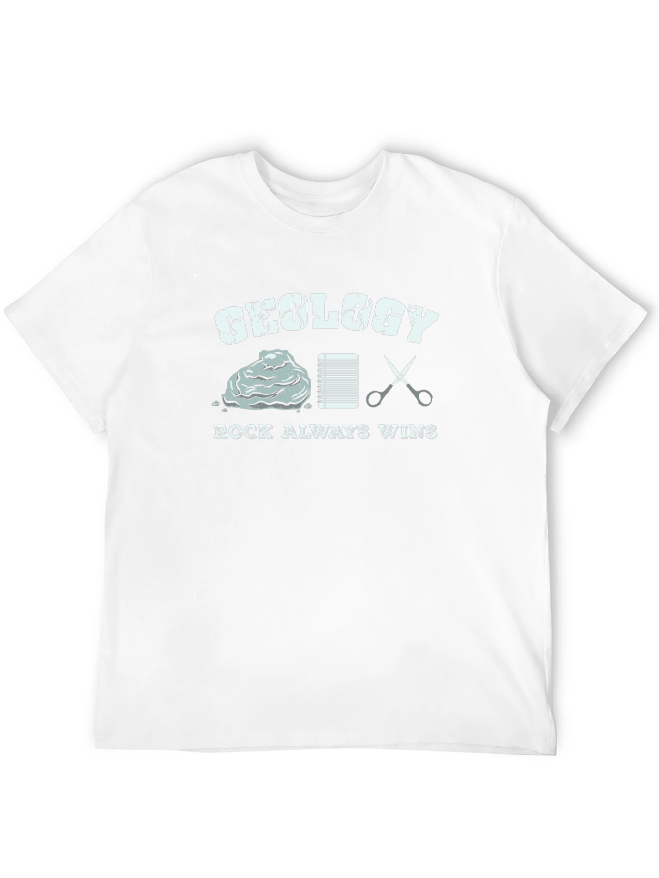 Geology Rock Always Wins Black T-Shirt