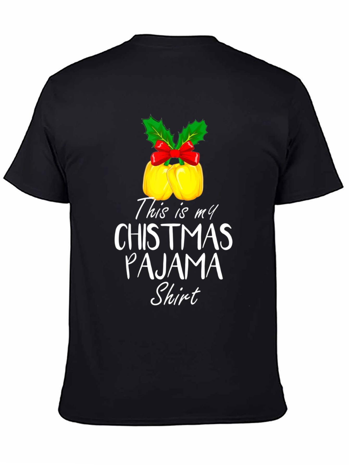 Funny Christmas Pajama Shirt Xmas Bells Holiday Tee
