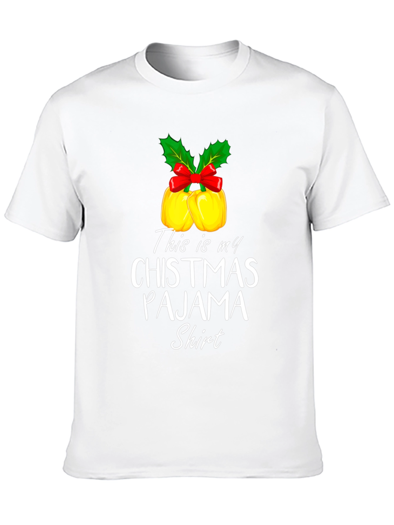 Funny Christmas Pajama Shirt Xmas Bells Holiday Tee
