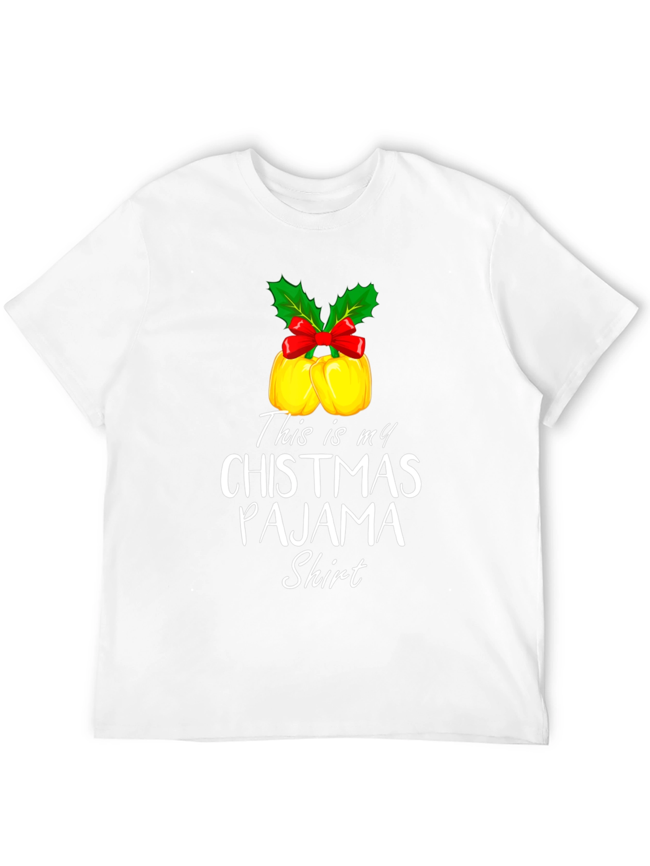Funny Christmas Pajama Shirt Xmas Bells Holiday Tee