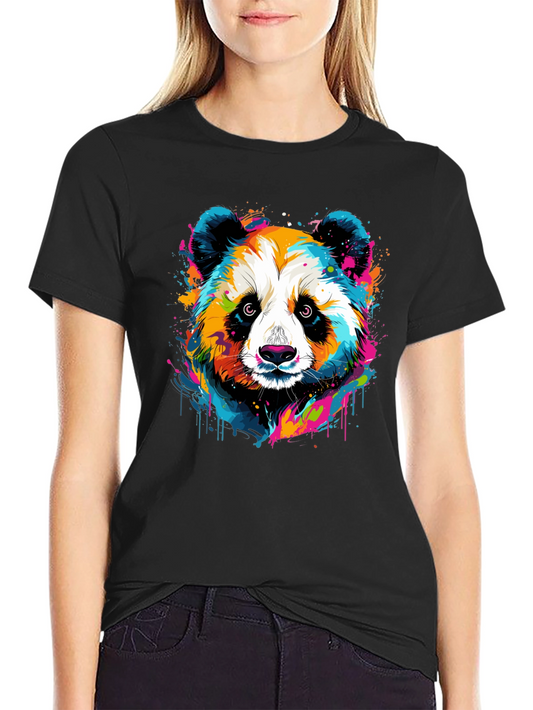 Colorful Panda Graphic Tee - Unisex
