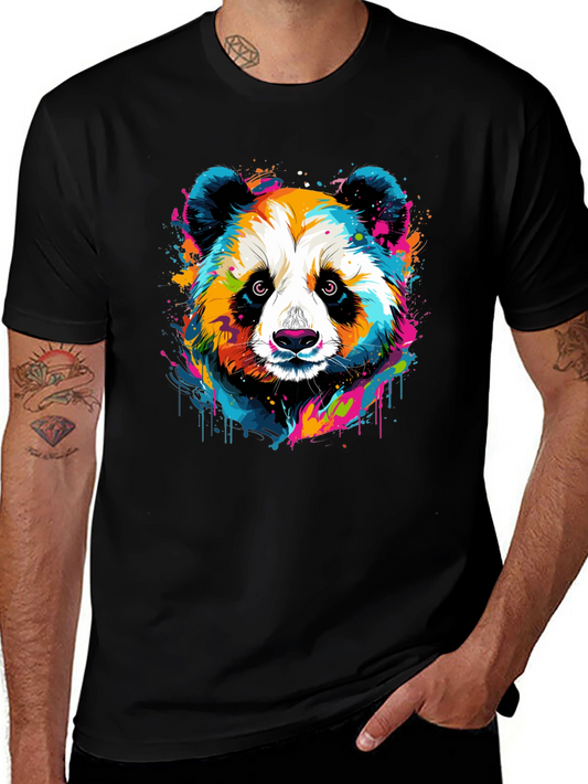 Colorful Panda Graphic Tee - Unisex