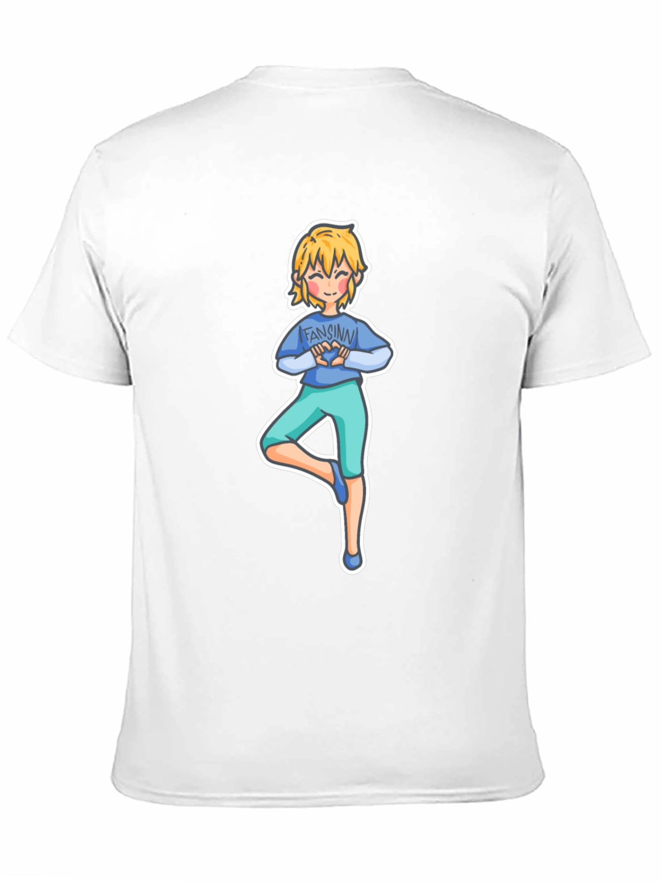Yoga Cartoon Tee: Fansinn Design