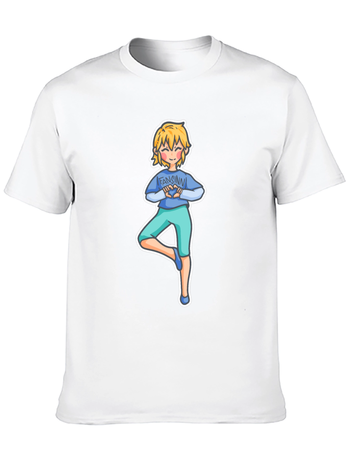 Yoga Cartoon Tee: Fansinn Design