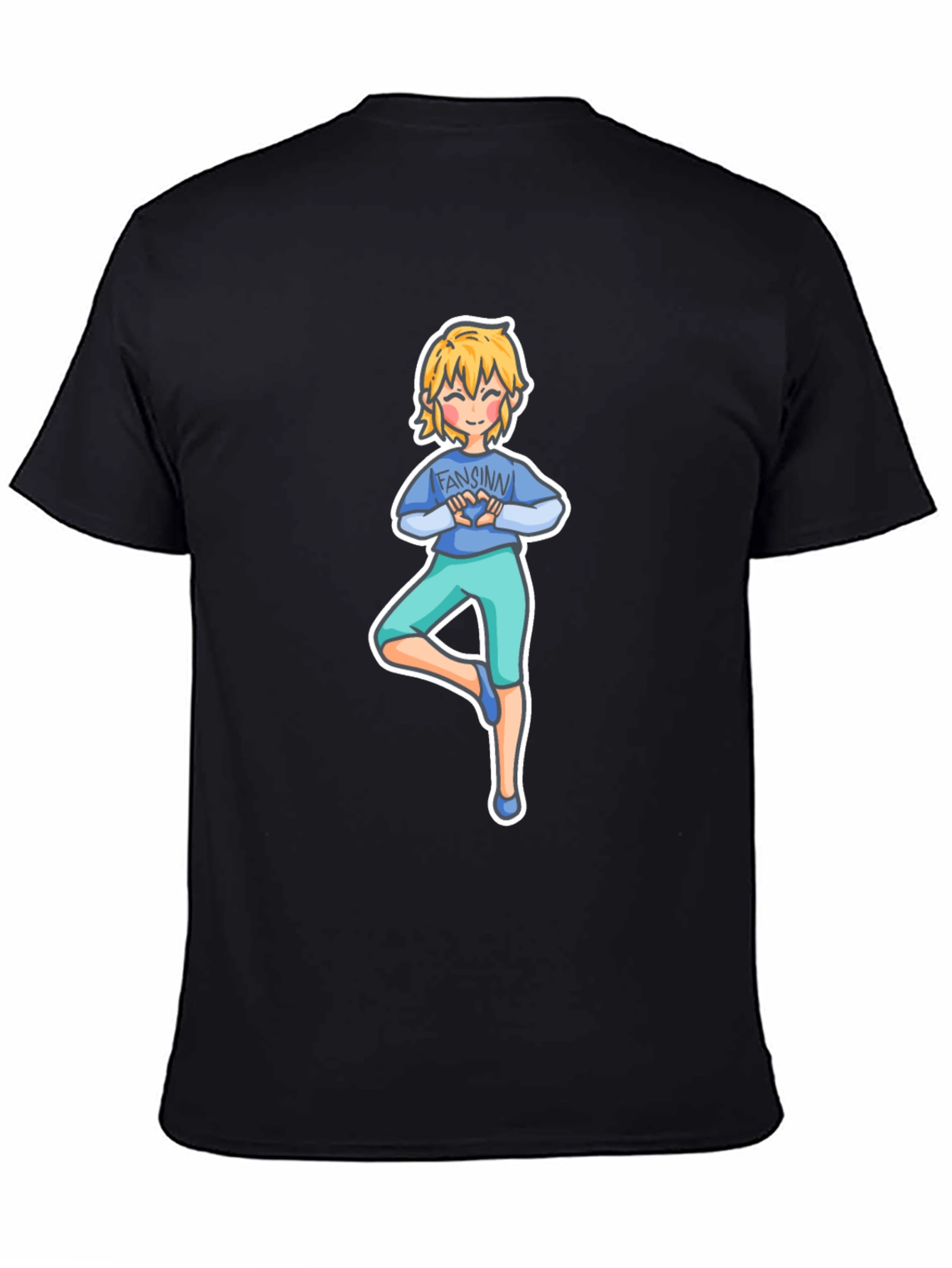 Yoga Cartoon Tee: Fansinn Design