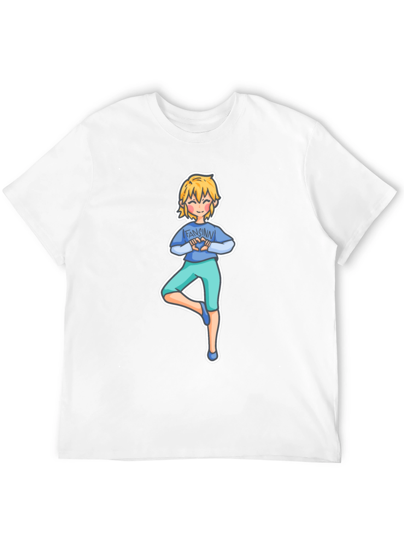 Yoga Cartoon Tee: Fansinn Design