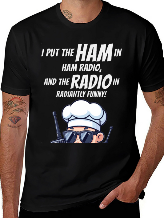 Ham Radio Humor T-Shirt: Radiantly Funny Chef Design