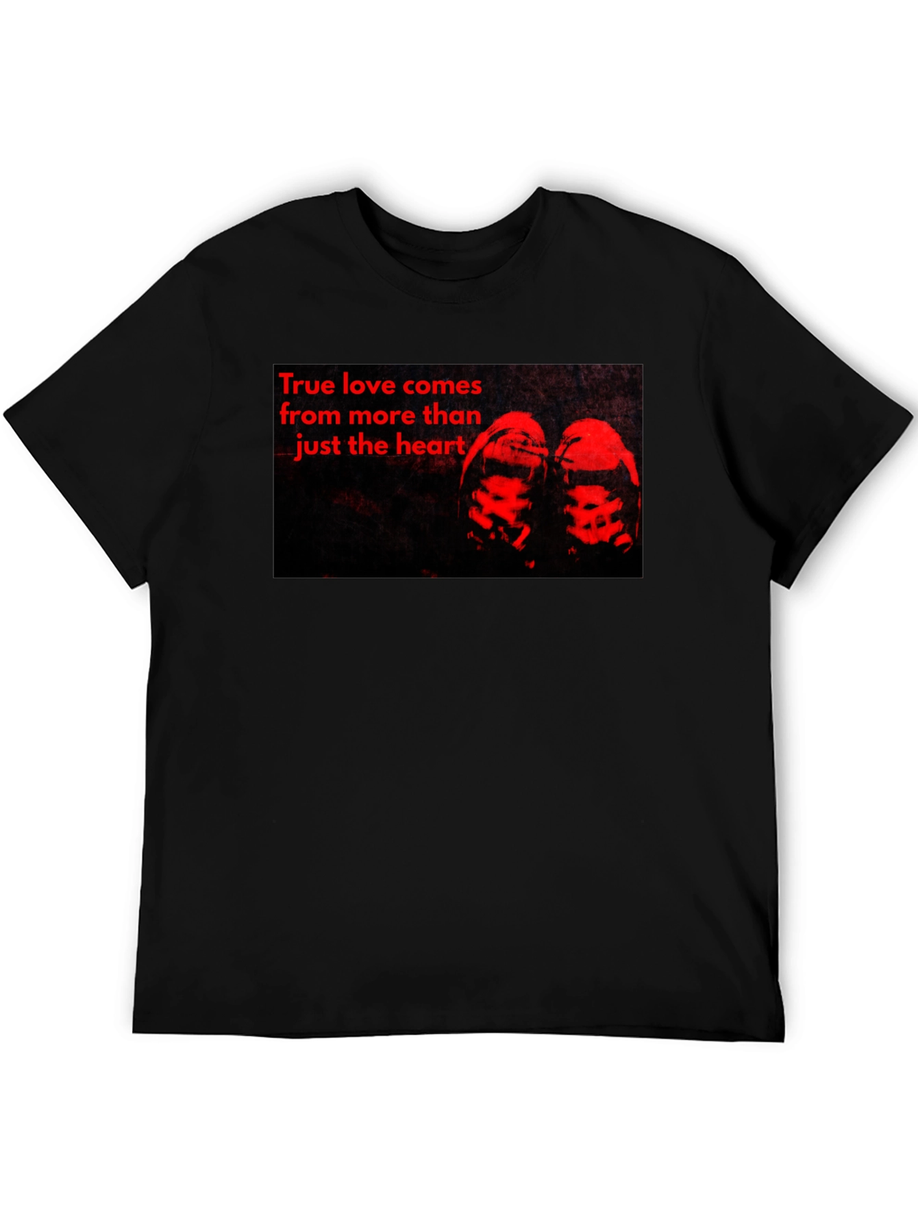 True Love Graphic Tee - Black Casual T-Shirt