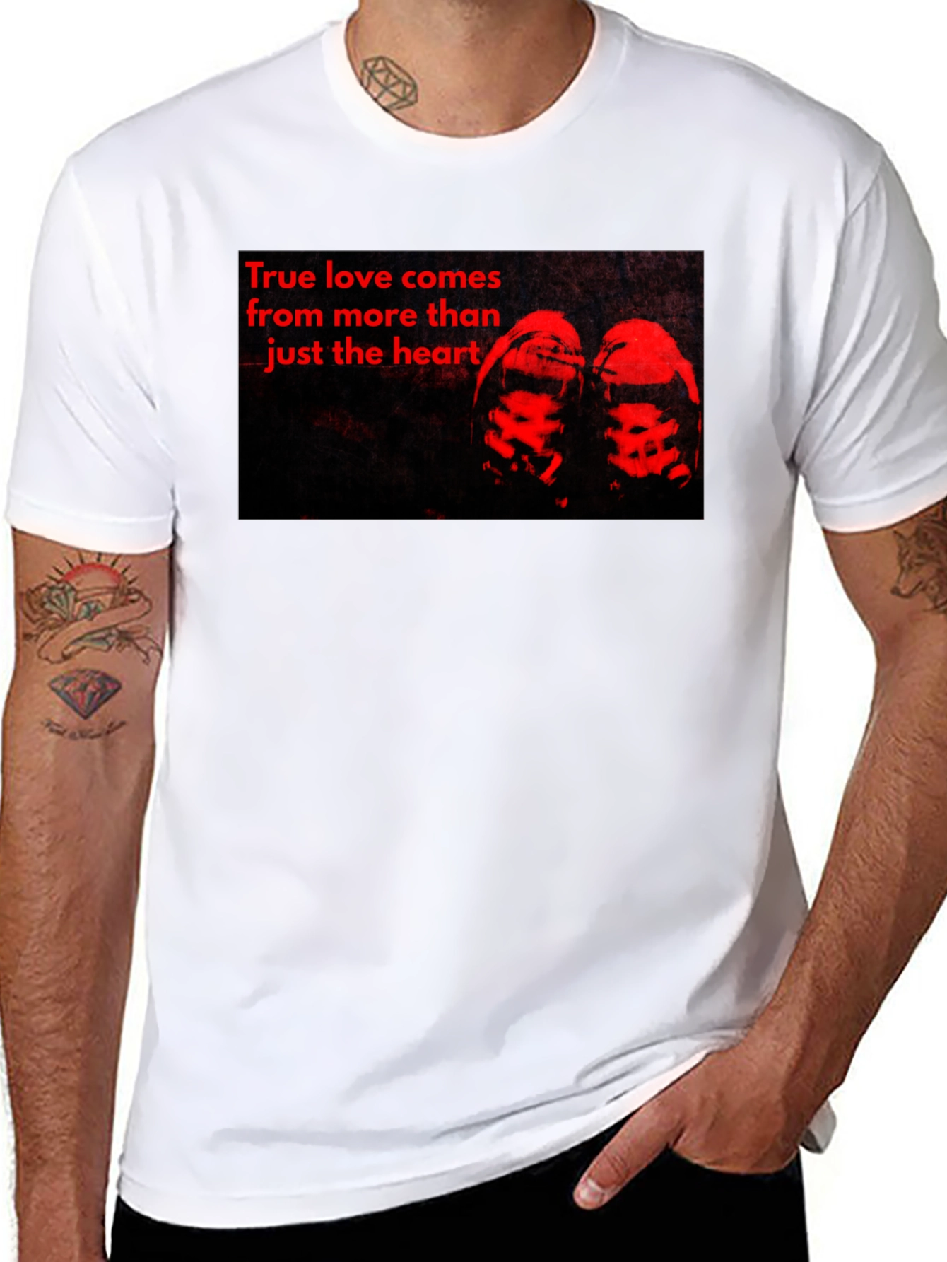 True Love Graphic Tee - Black Casual T-Shirt