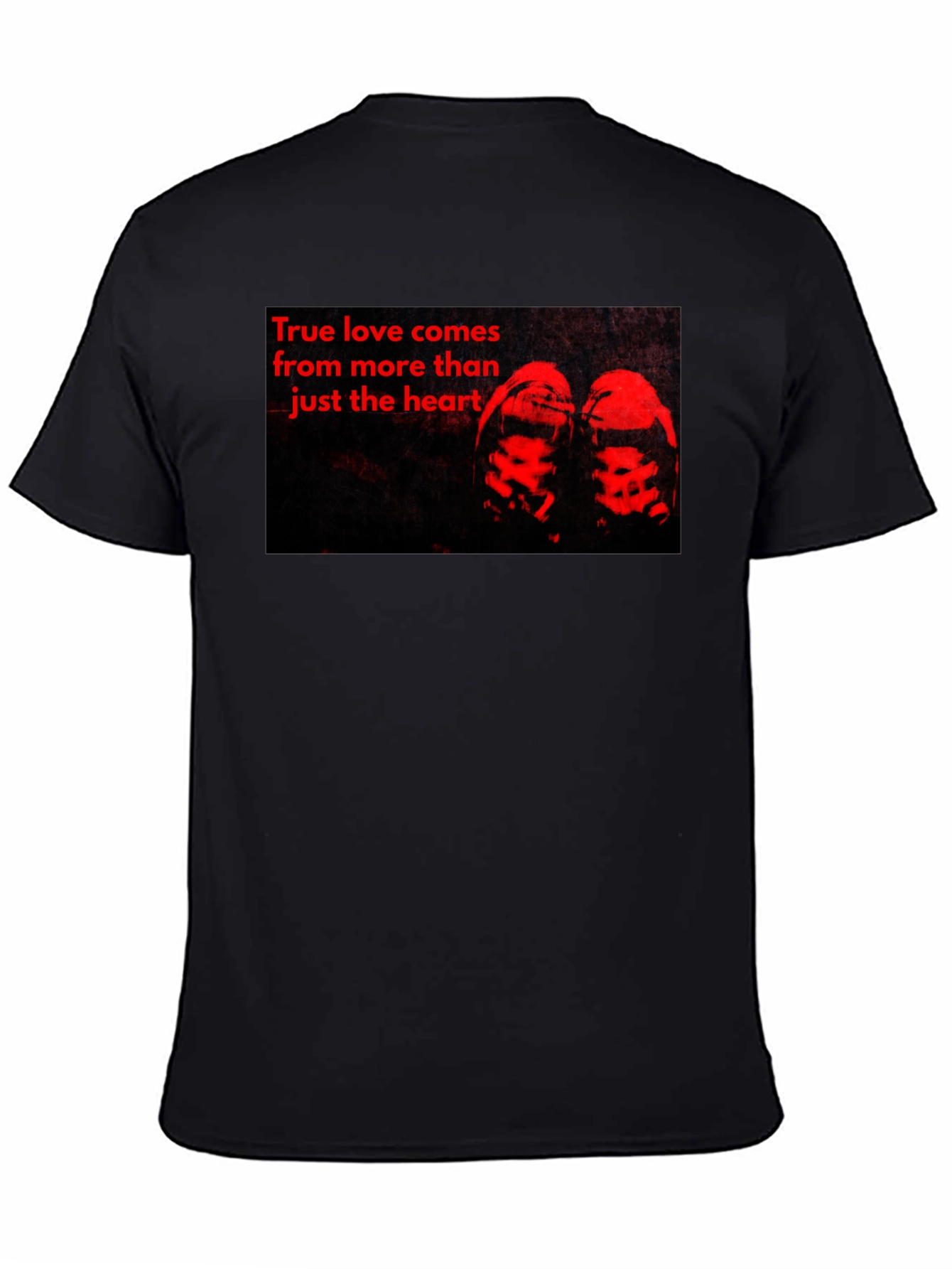True Love Graphic Tee - Black Casual T-Shirt