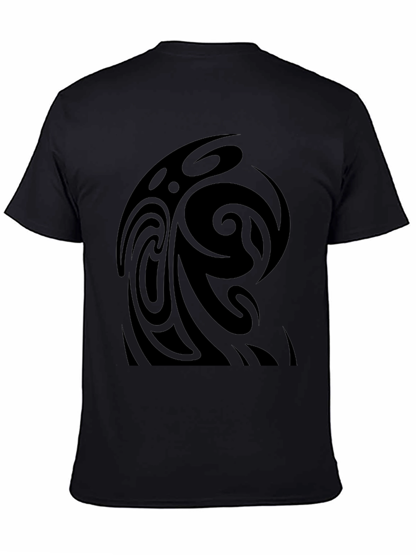 Tribal Swirl Black T-Shirt
