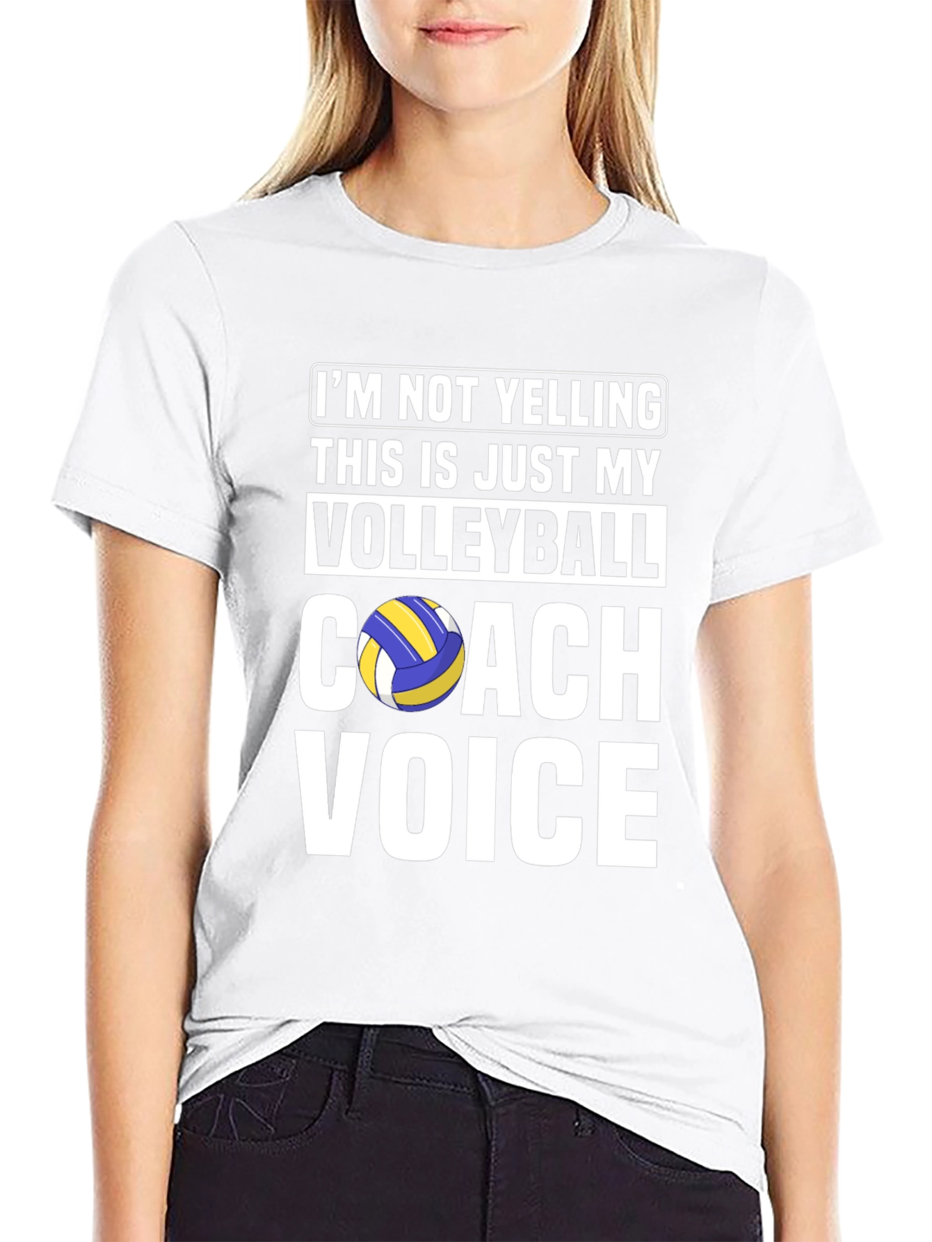 Volleyball Coach Voice T-Shirt Funny Gift