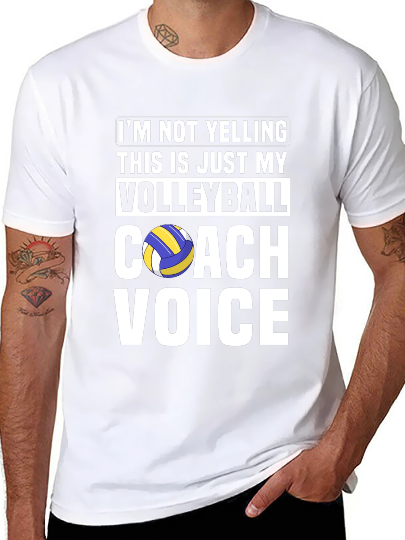 Volleyball Coach Voice T-Shirt Funny Gift