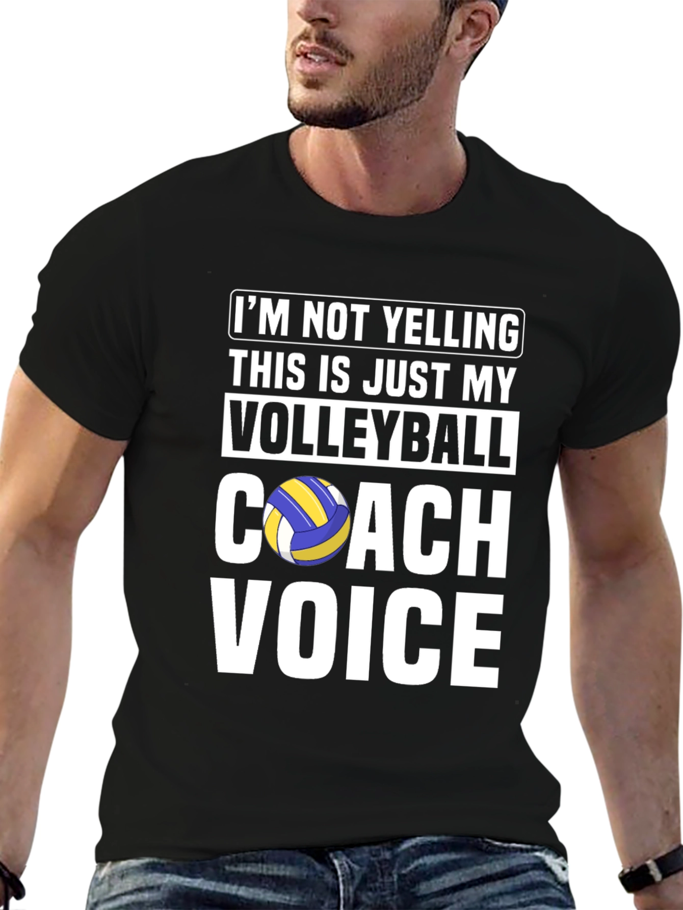 Volleyball Coach Voice T-Shirt Funny Gift