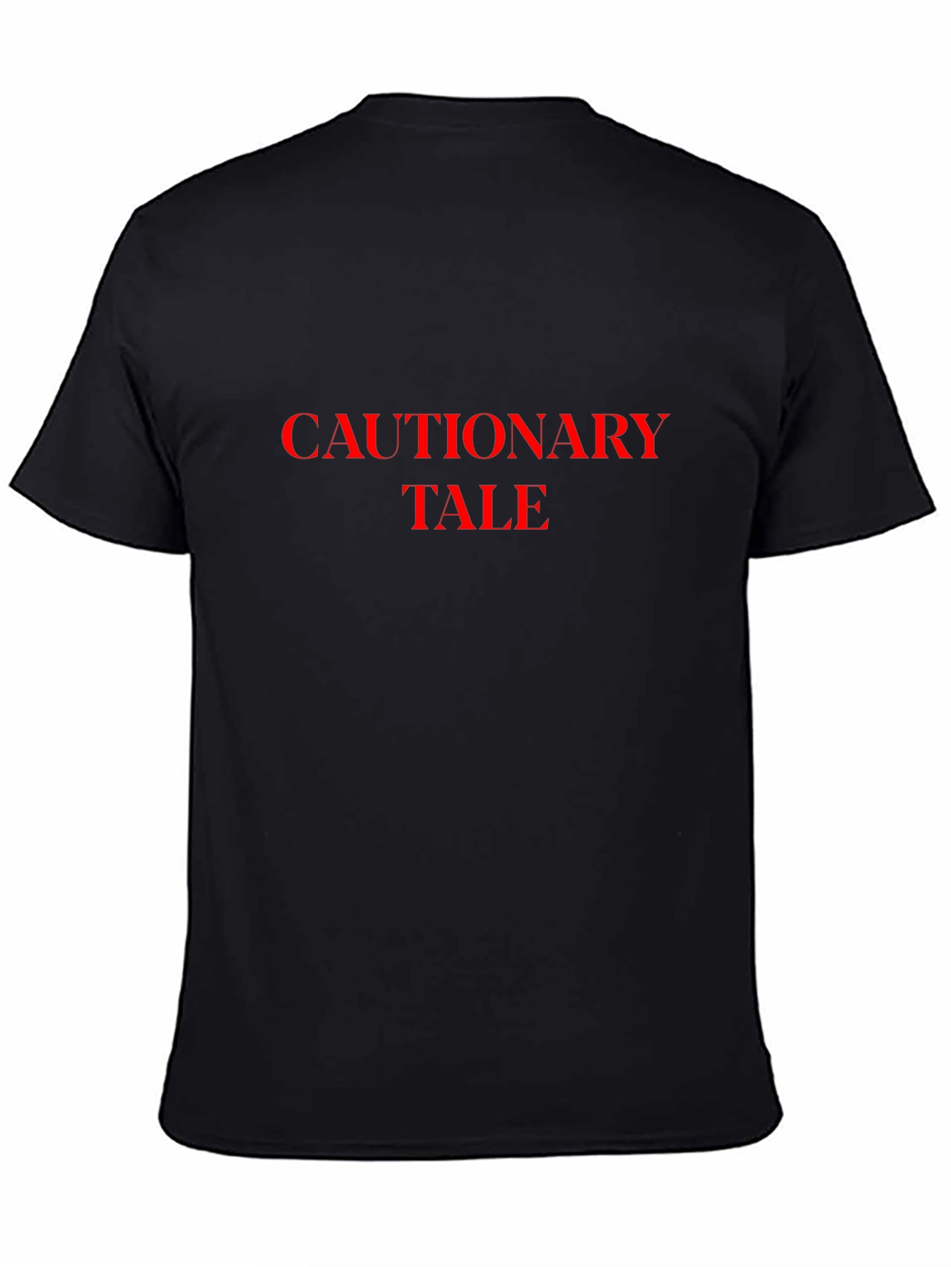 Cautionary Tale Black Graphic T-Shirt