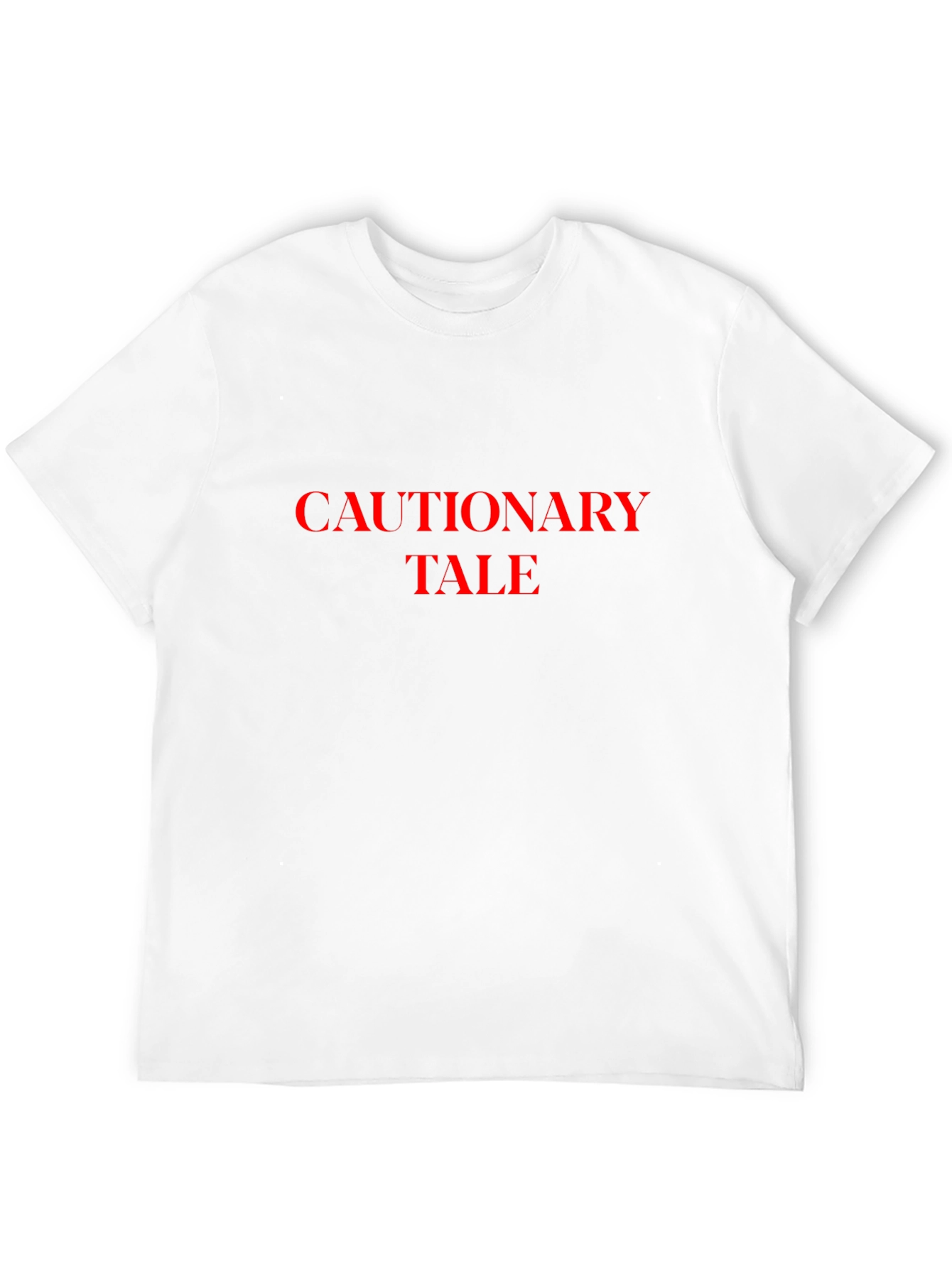 Cautionary Tale Black Graphic T-Shirt