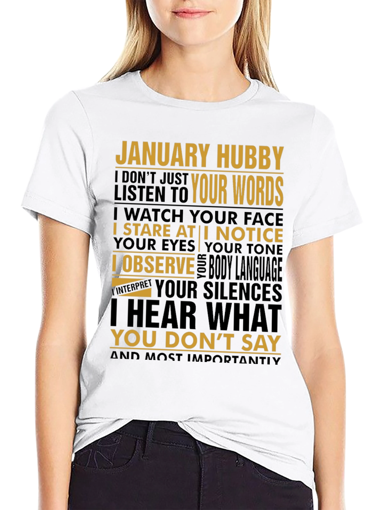 January Hubby Graphic Tee - Husband Gift