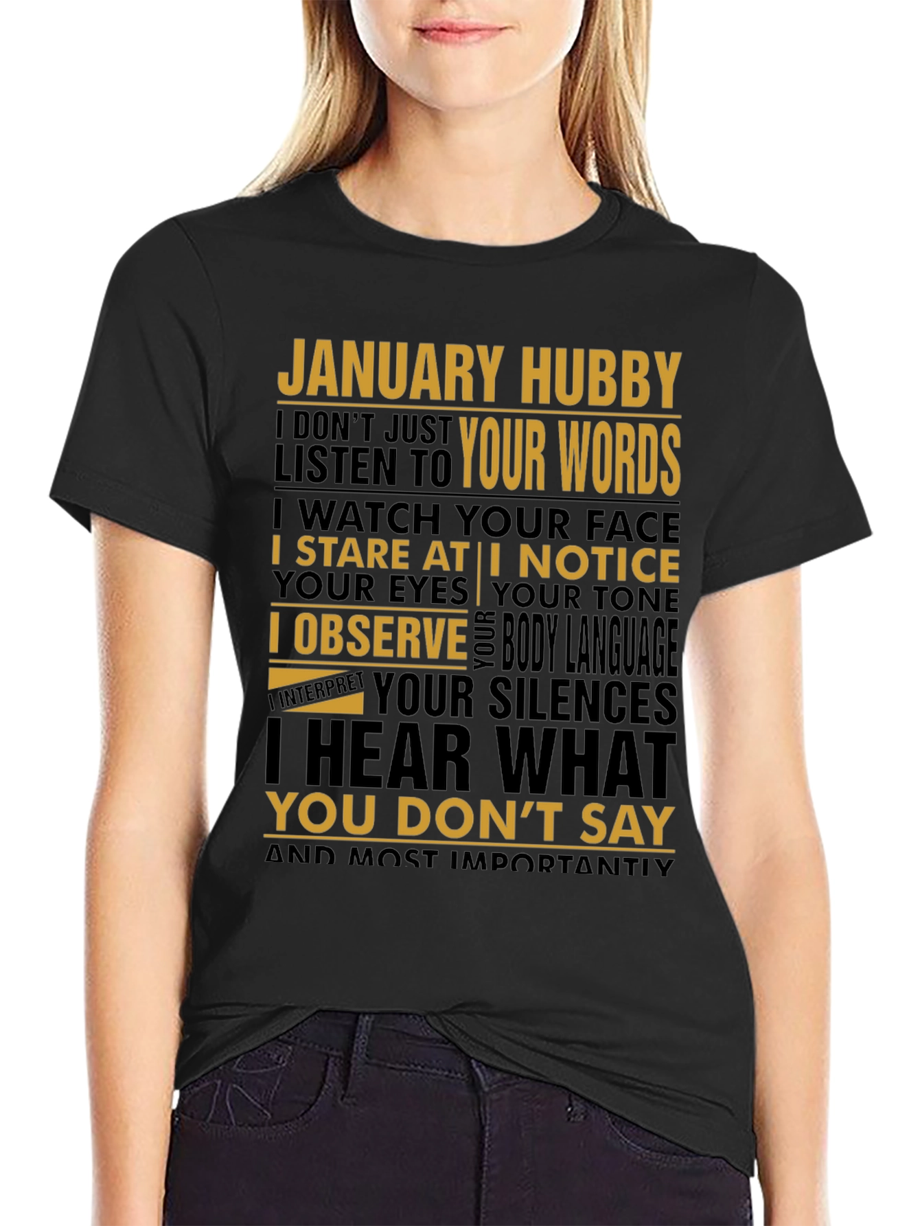 January Hubby Graphic Tee - Husband Gift