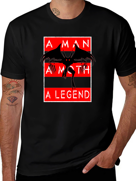 Mothman T-Shirt: A Man A Moth A Legend - Graphic Tee