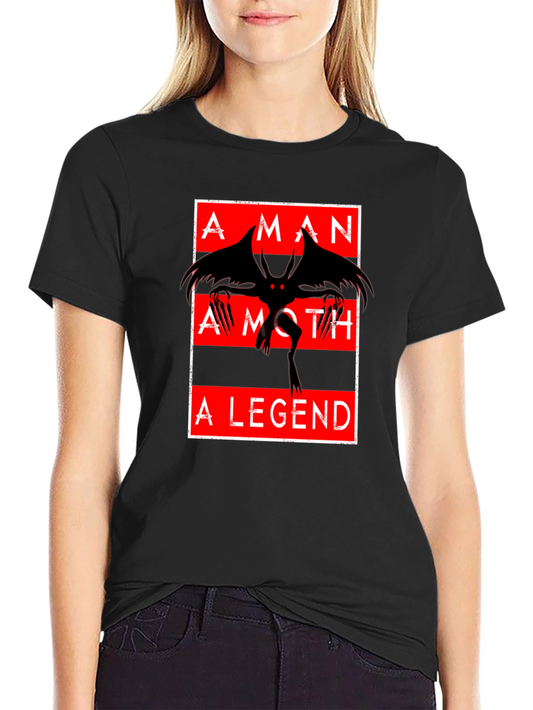 Mothman T-Shirt: A Man A Moth A Legend - Graphic Tee