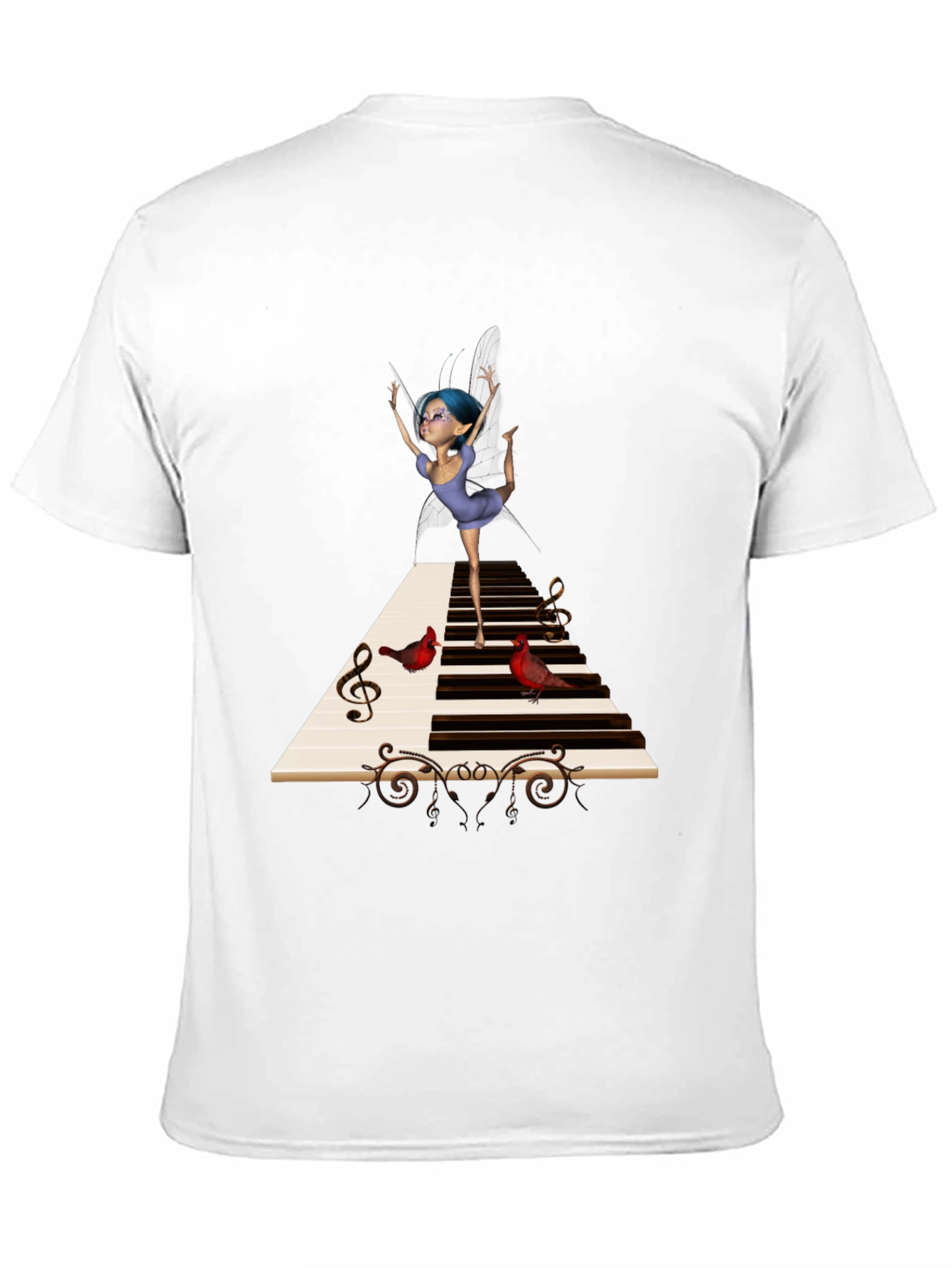 Musical Fairy Black T-Shirt