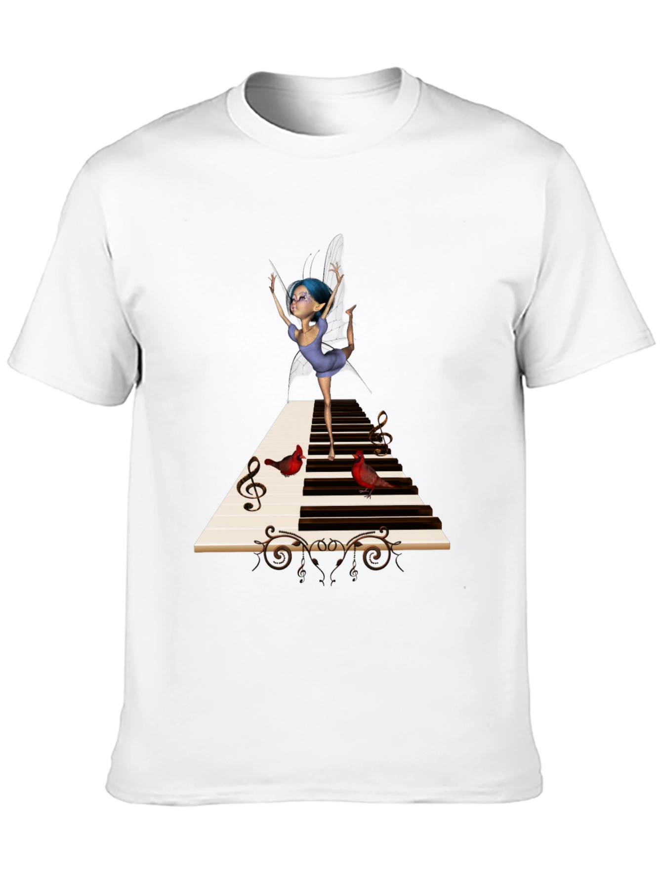 Musical Fairy Black T-Shirt