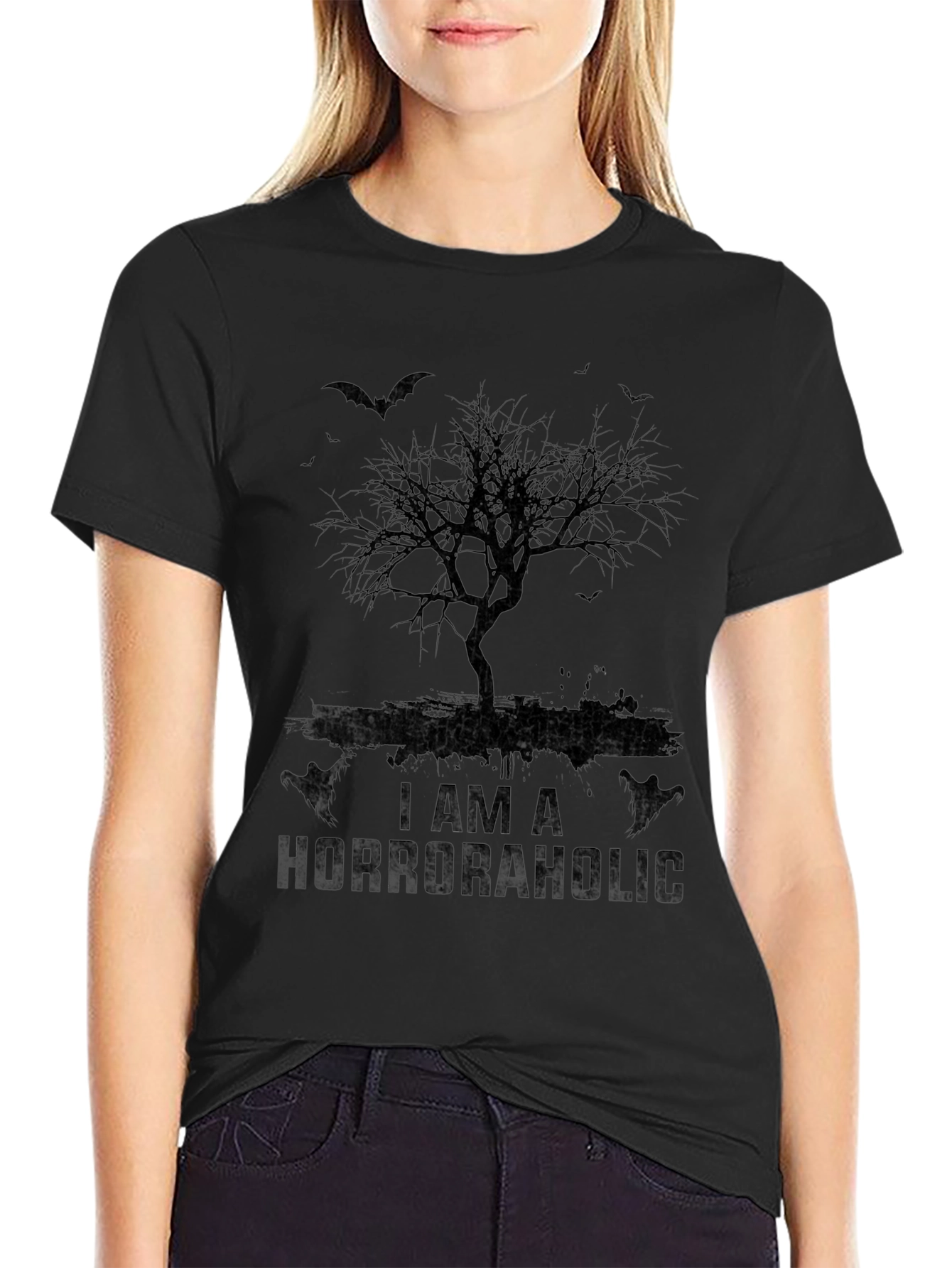 Horroraholic Tree T-Shirt - Halloween Graphic Tee