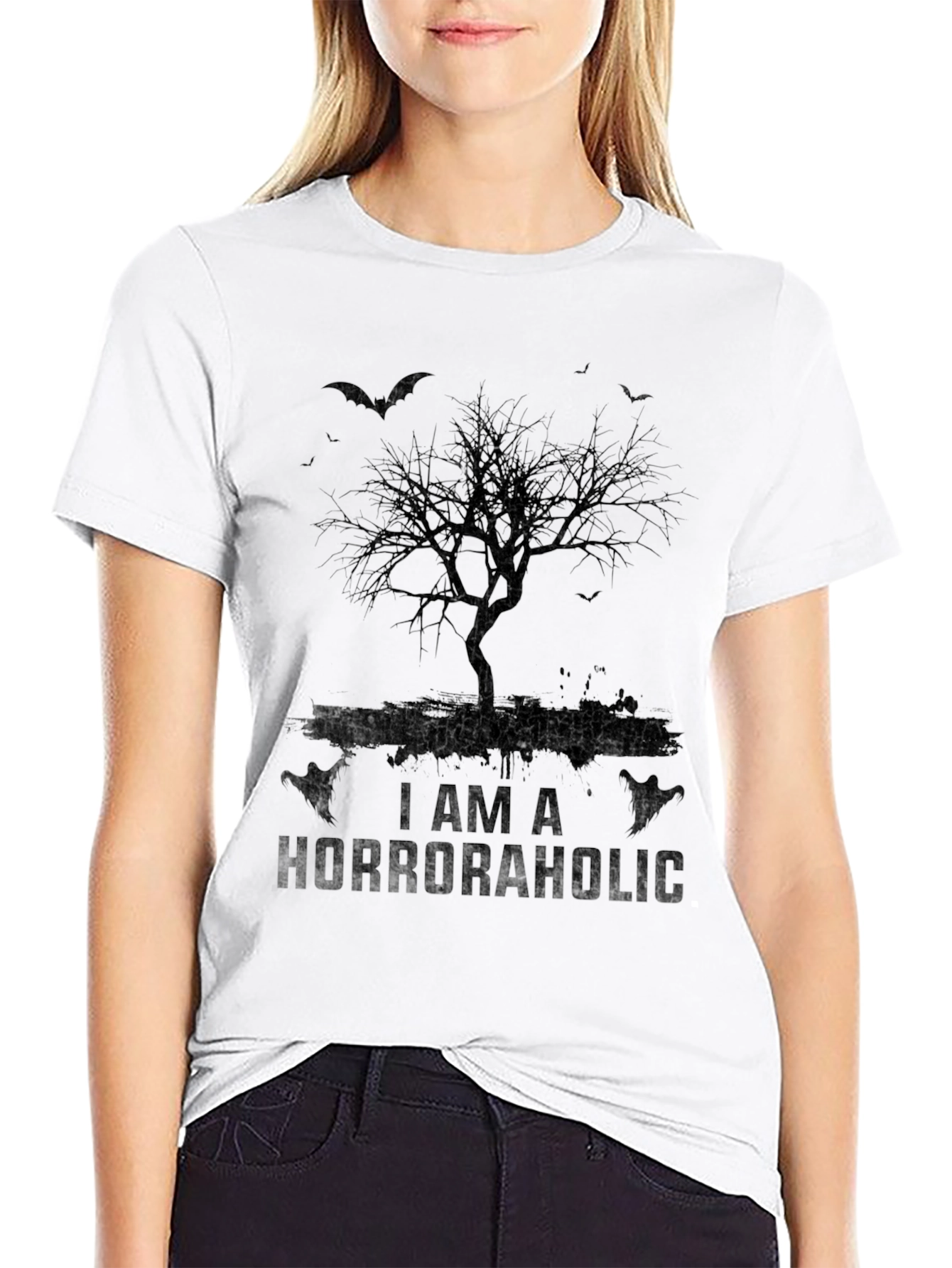 Horroraholic Tree T-Shirt - Halloween Graphic Tee