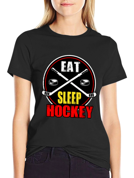 Eat Sleep Hockey Graphic T-Shirt