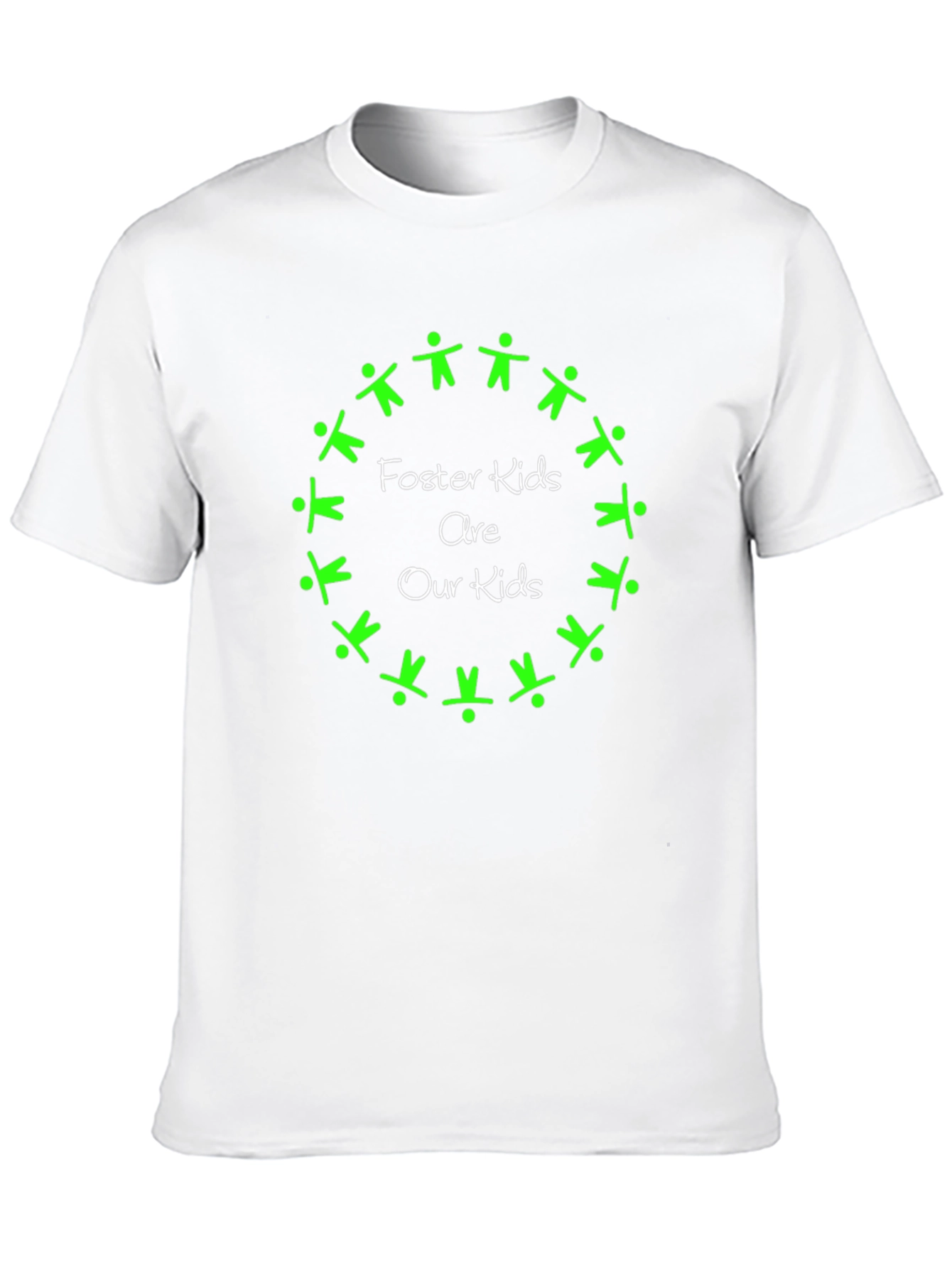 Foster Kids Are Our Kids Black Graphic T-Shirt