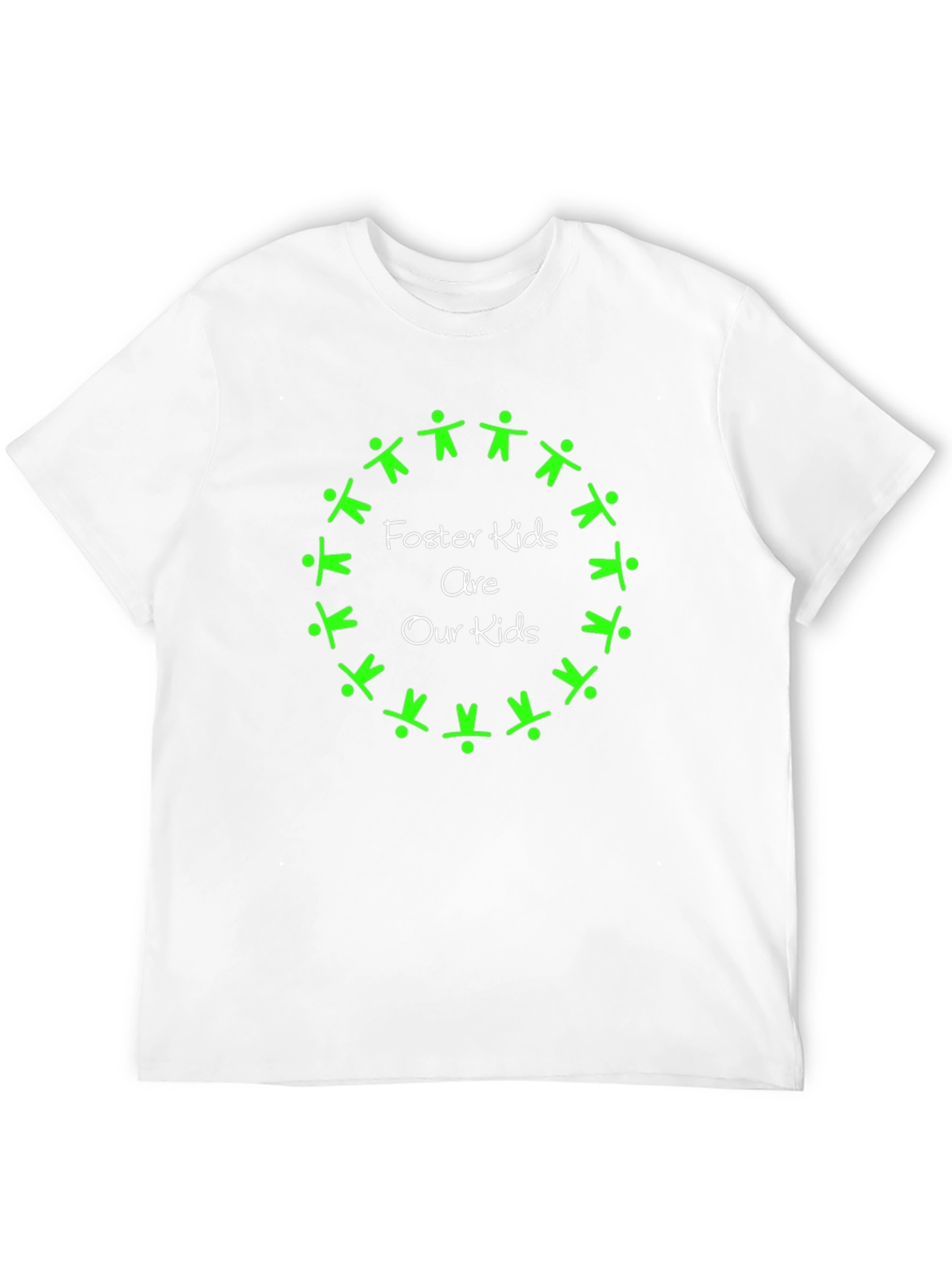 Foster Kids Are Our Kids Black Graphic T-Shirt
