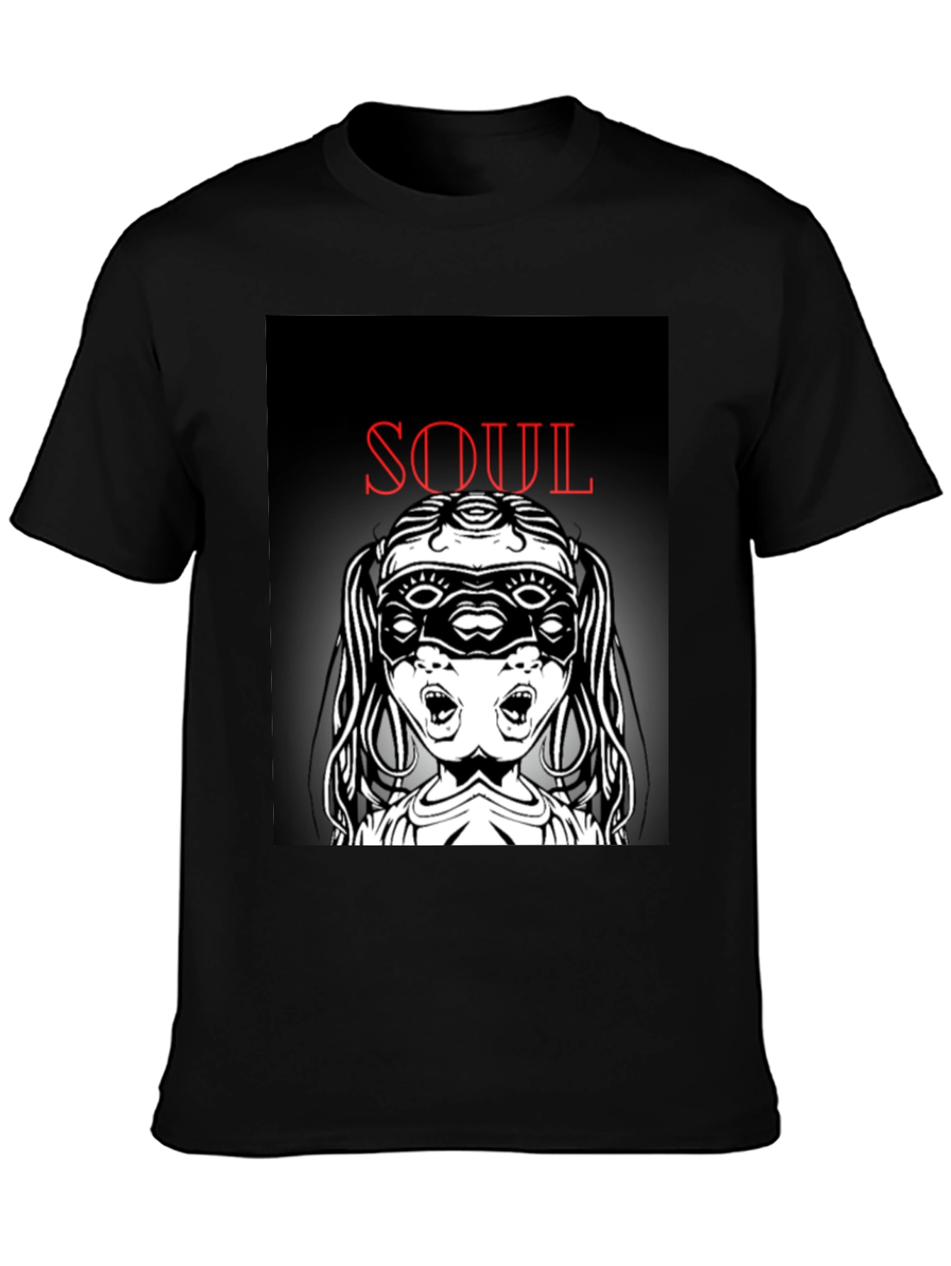 Soul Graphic T-Shirt - Black Unique Design