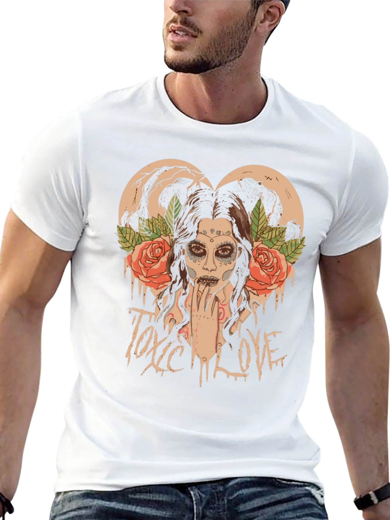 Toxic Love Black Graphic T-Shirt