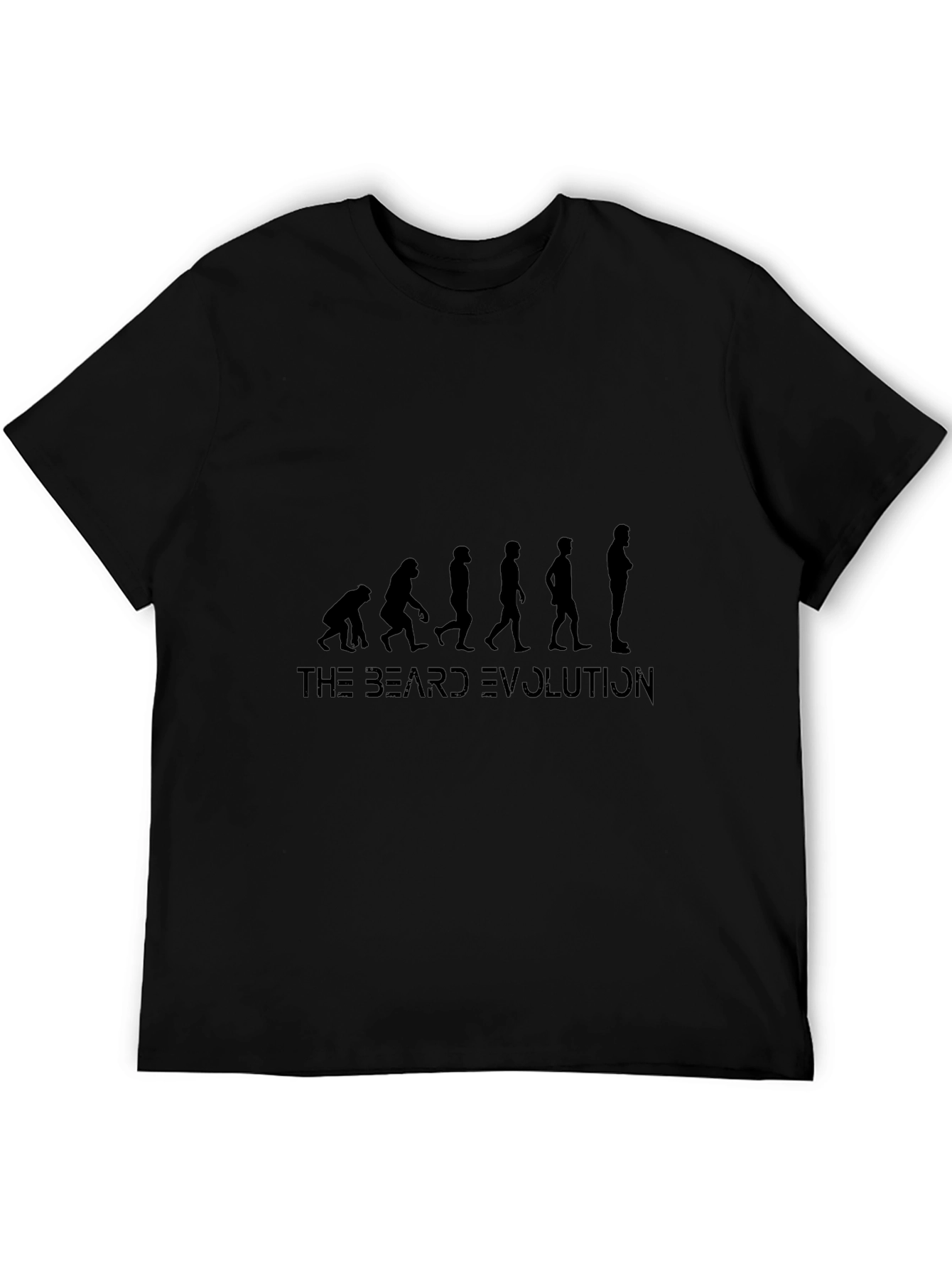 Beard Evolution Black Graphic T-Shirt