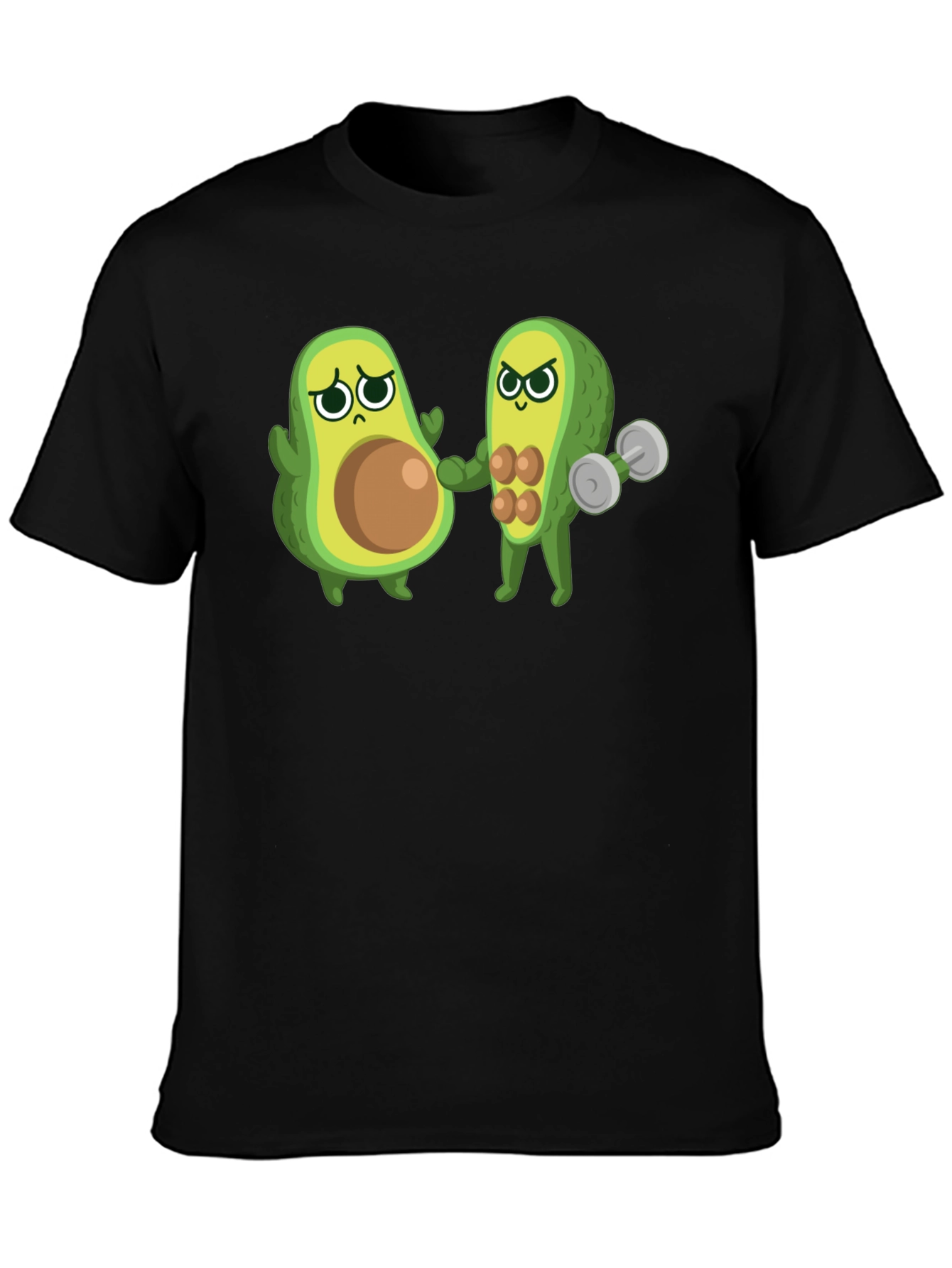 Funny Avocado Gym T-Shirt - Black